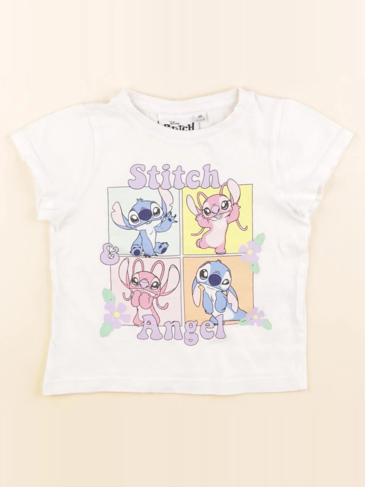 Disney - tee-shirt blanc - 4 ans