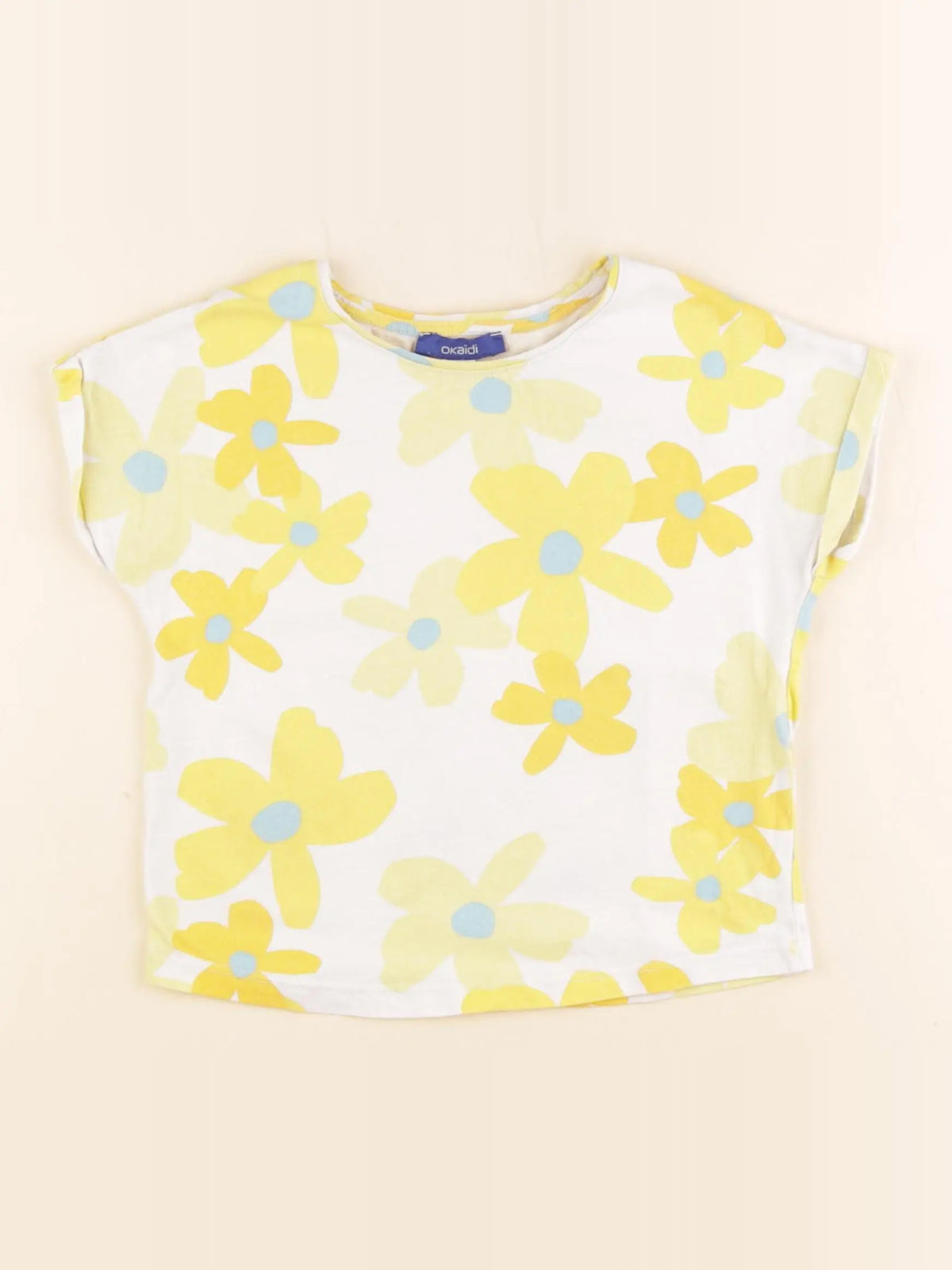 Okaidi - tee-shirt jaune - 4 ans