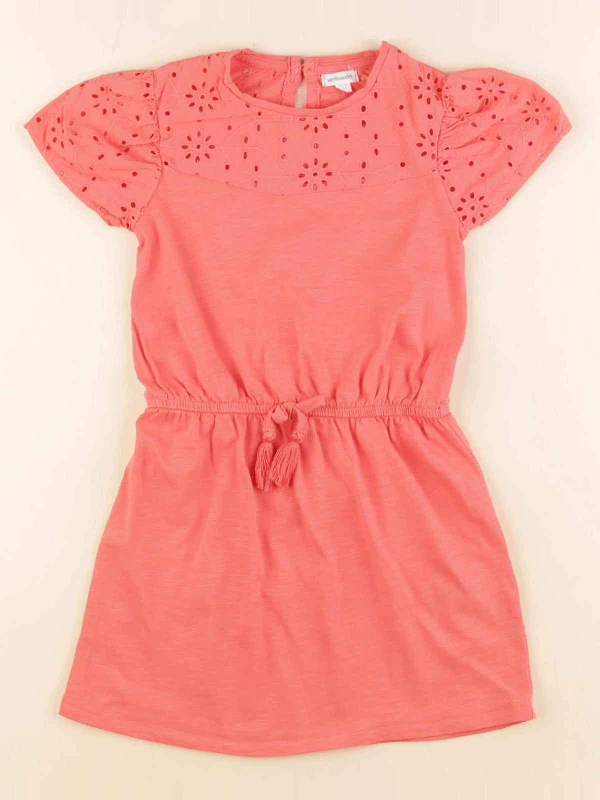 Vertbaudet - robe orange - 5 ans