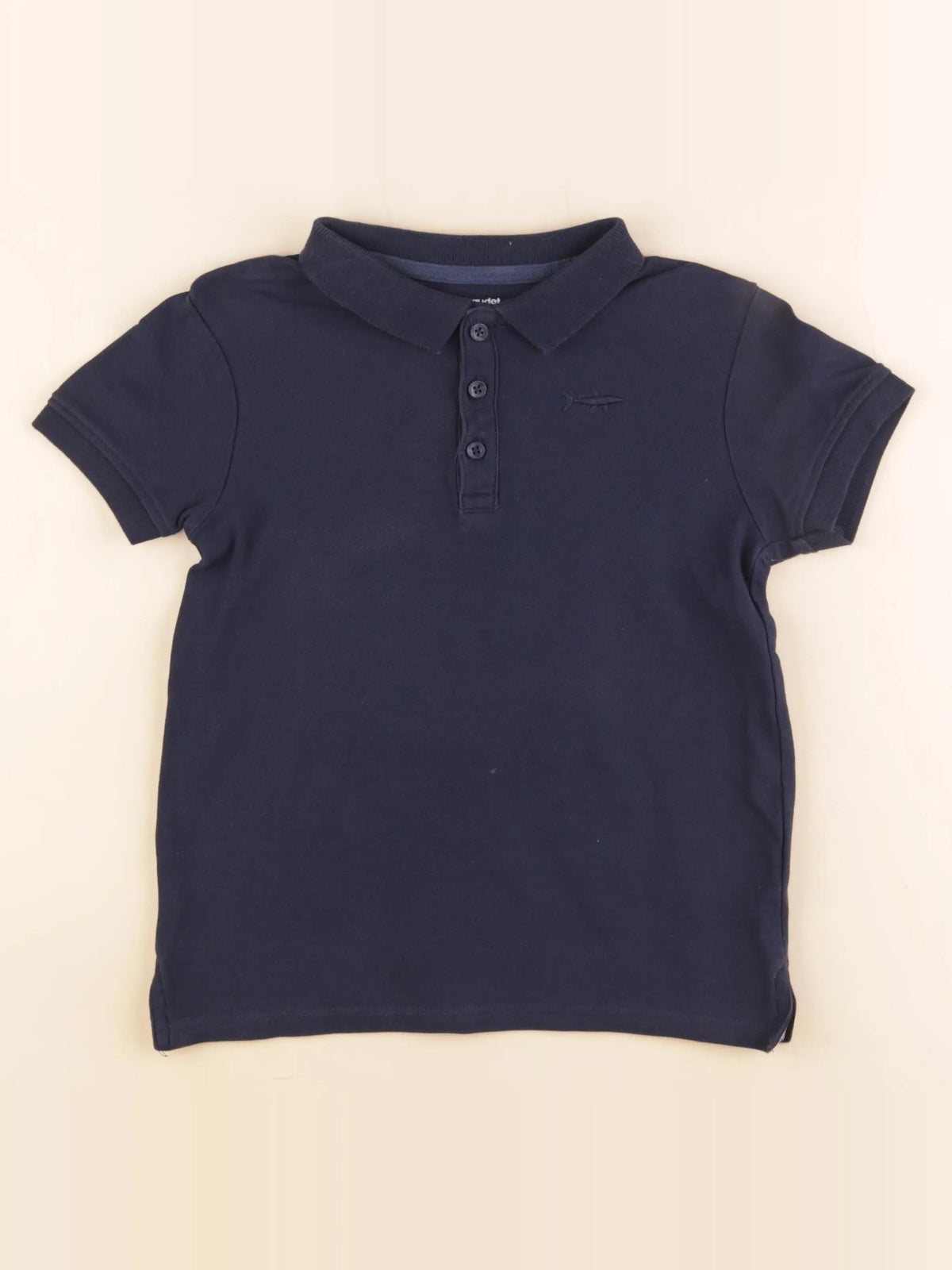 Vertbaudet - polo bleu - 8 ans