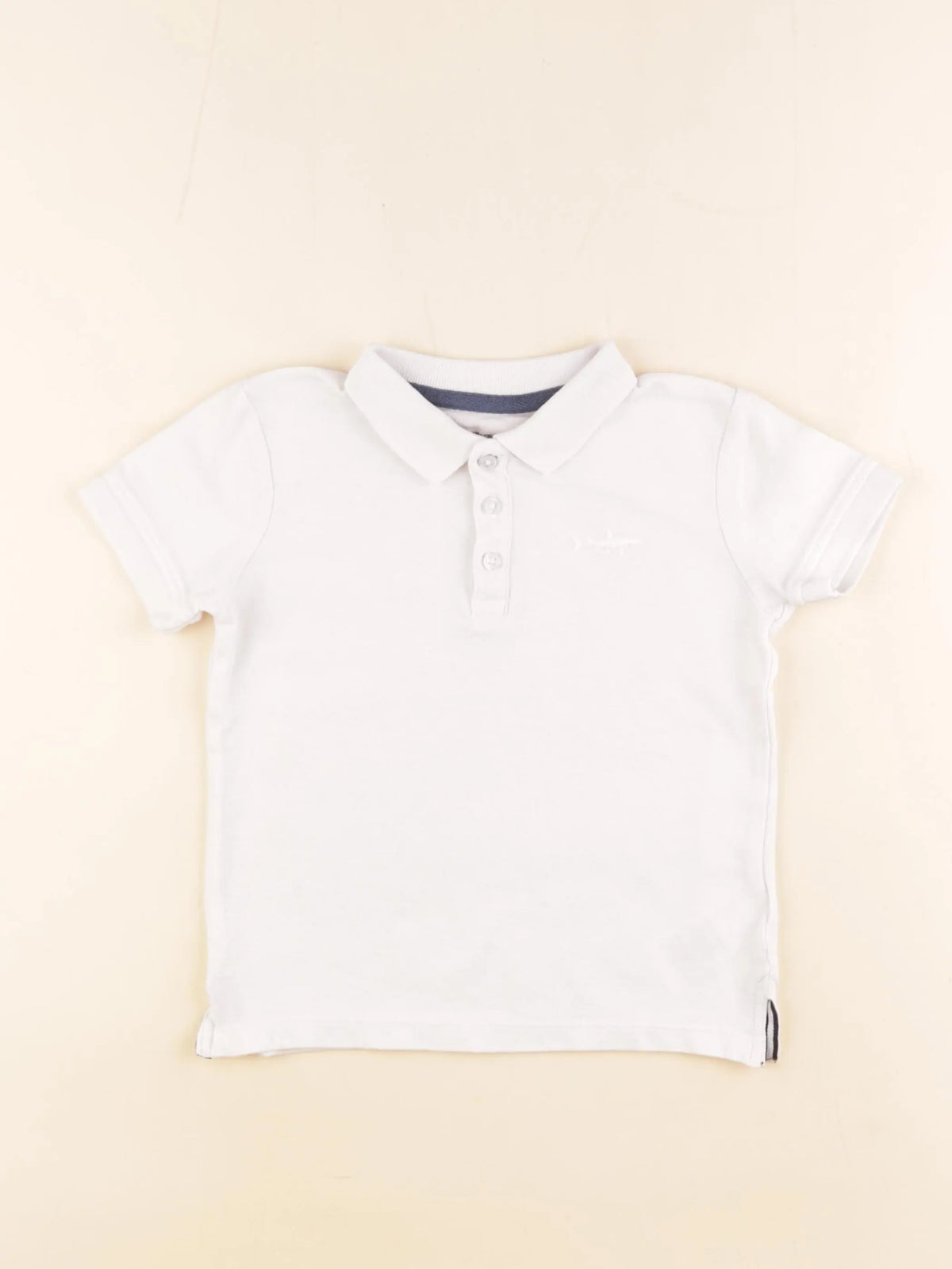 Vertbaudet - polo blanc - 5 ans