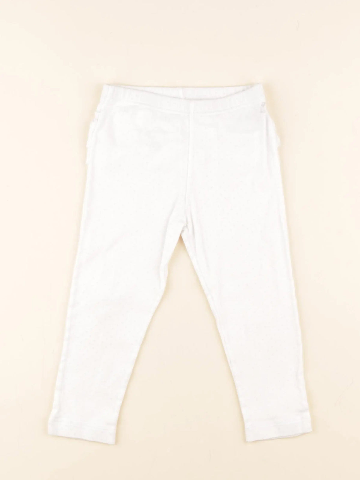 Petit Bateau - legging blanc - 36 mois