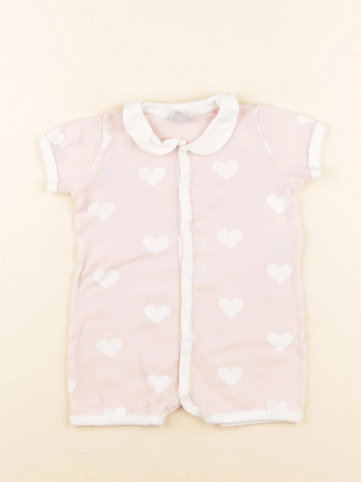 Petit Bateau - pyjama coton rose - 6 mois