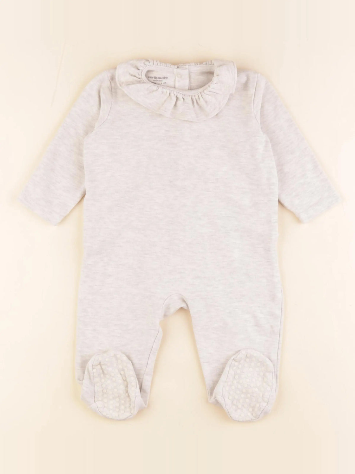 Vertbaudet - pyjama coton gris - 12 mois