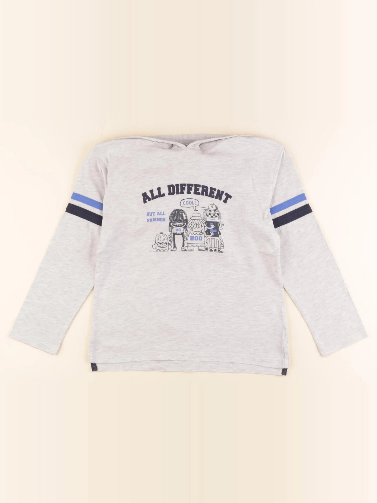 Vertbaudet - tee-shirt gris - 10 ans