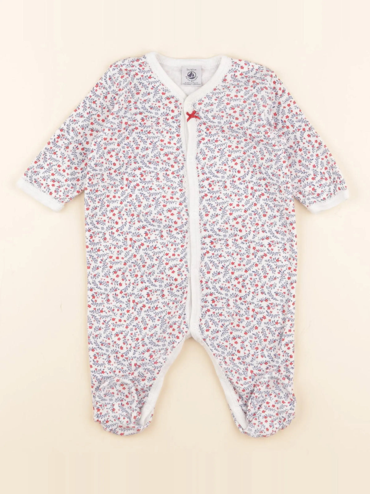 Petit Bateau - pyjama coton multicolore - 3 mois