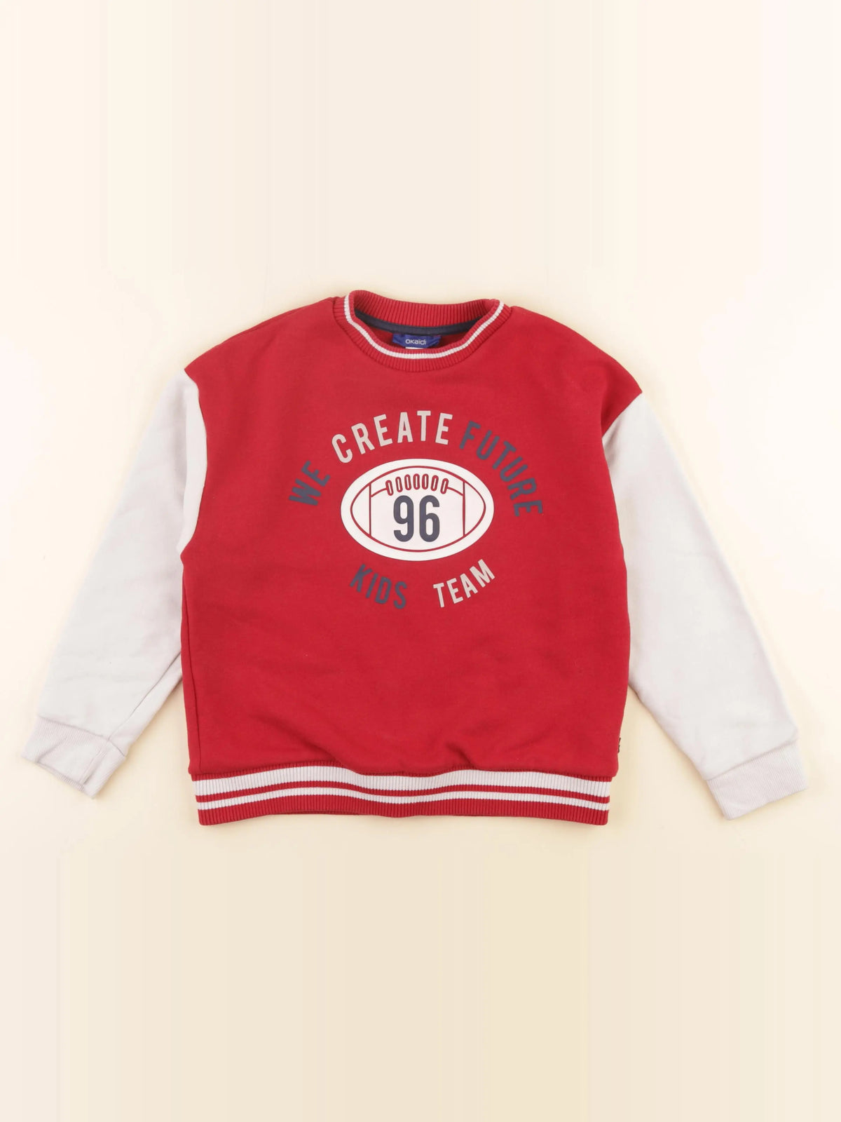 Okaidi - sweat rouge - 8 ans