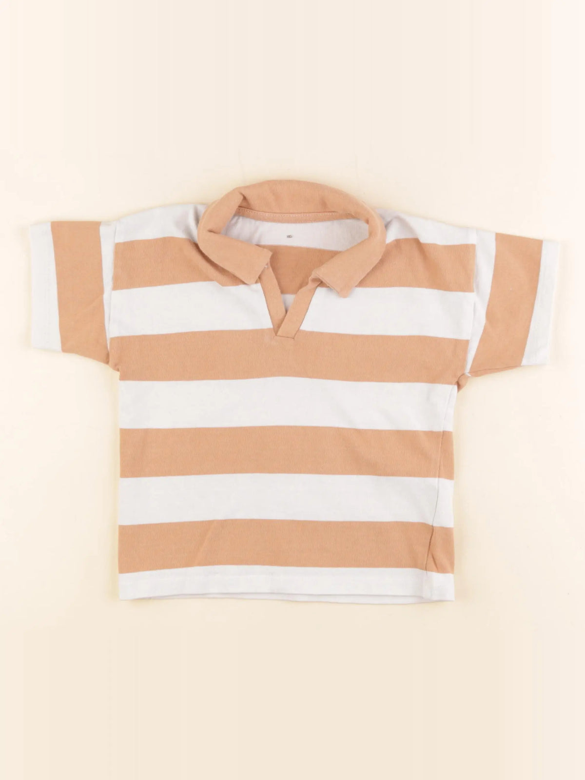 Vertbaudet - polo beige - 3 ans