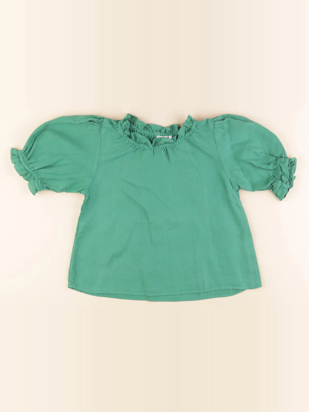 Monoprix - blouse vert - 8 ans