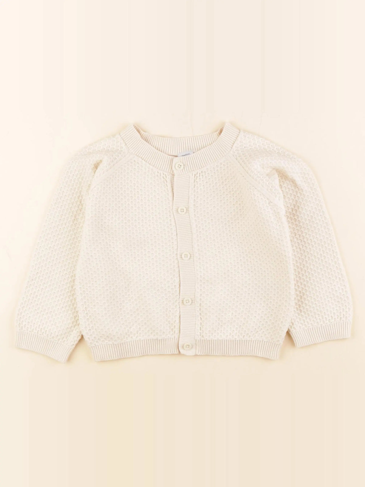 Petit Bateau - gilet beige - 24 mois