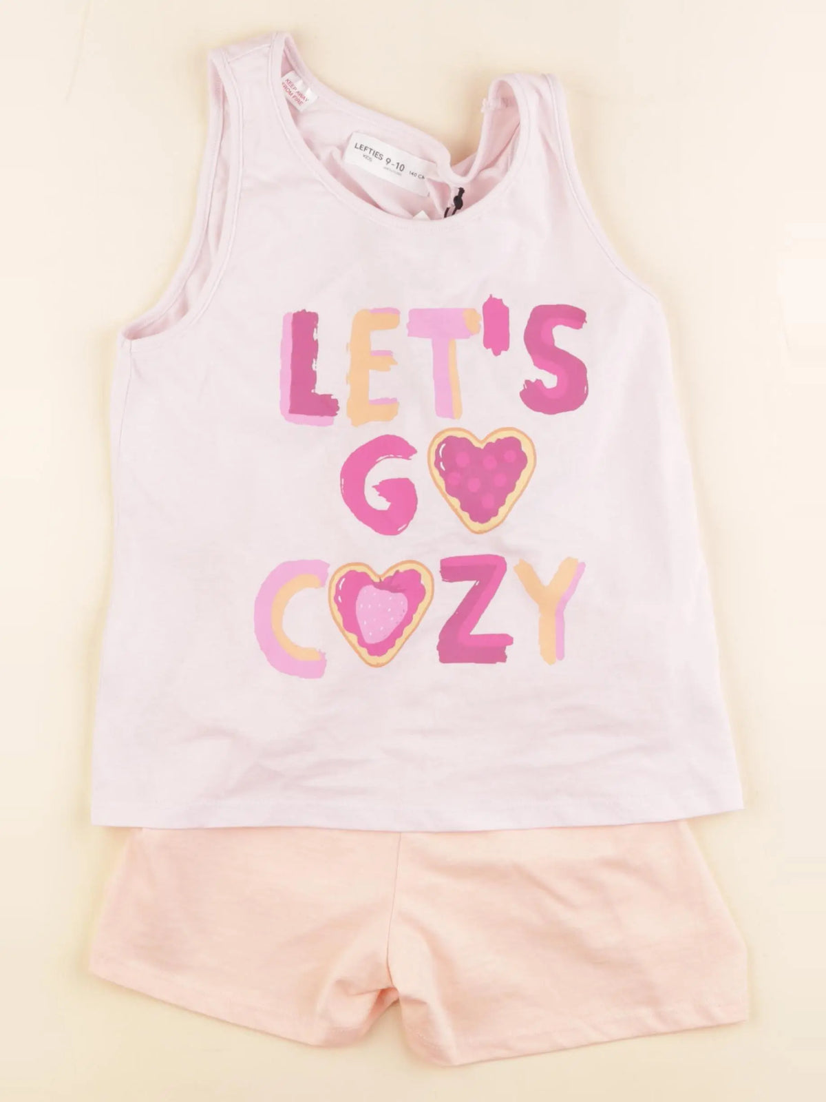 Lefties - pyjama coton rose - 9/10 ans