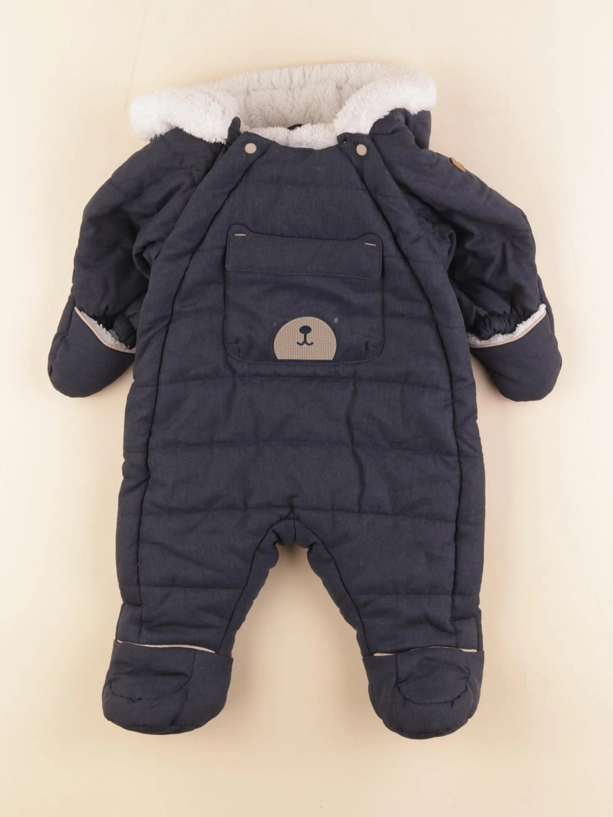 Obaïbi - combi-pilote bleu - 3/6 mois