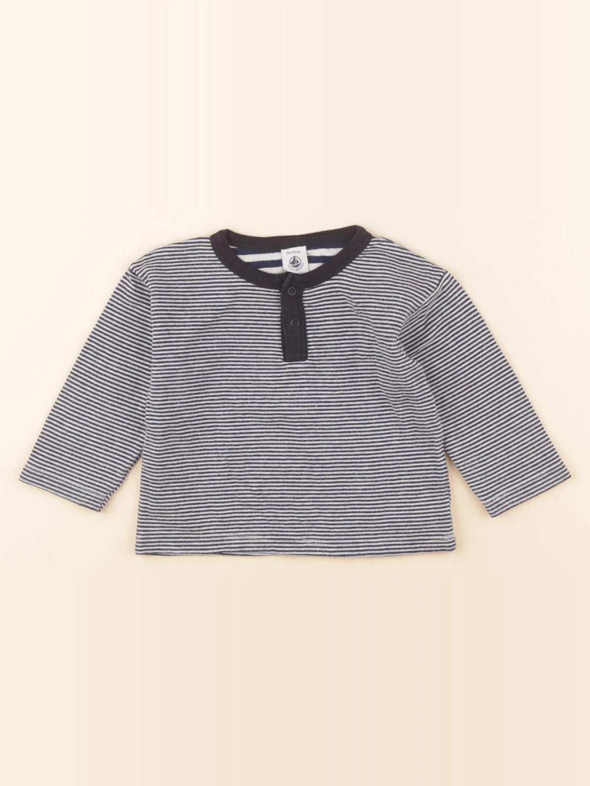 Petit Bateau - tee-shirt bleu - 18 mois