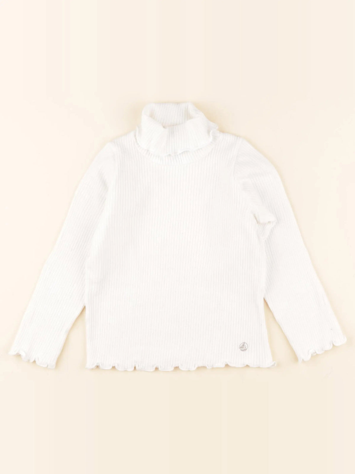 Petit Bateau - sous-pull blanc - 3 ans