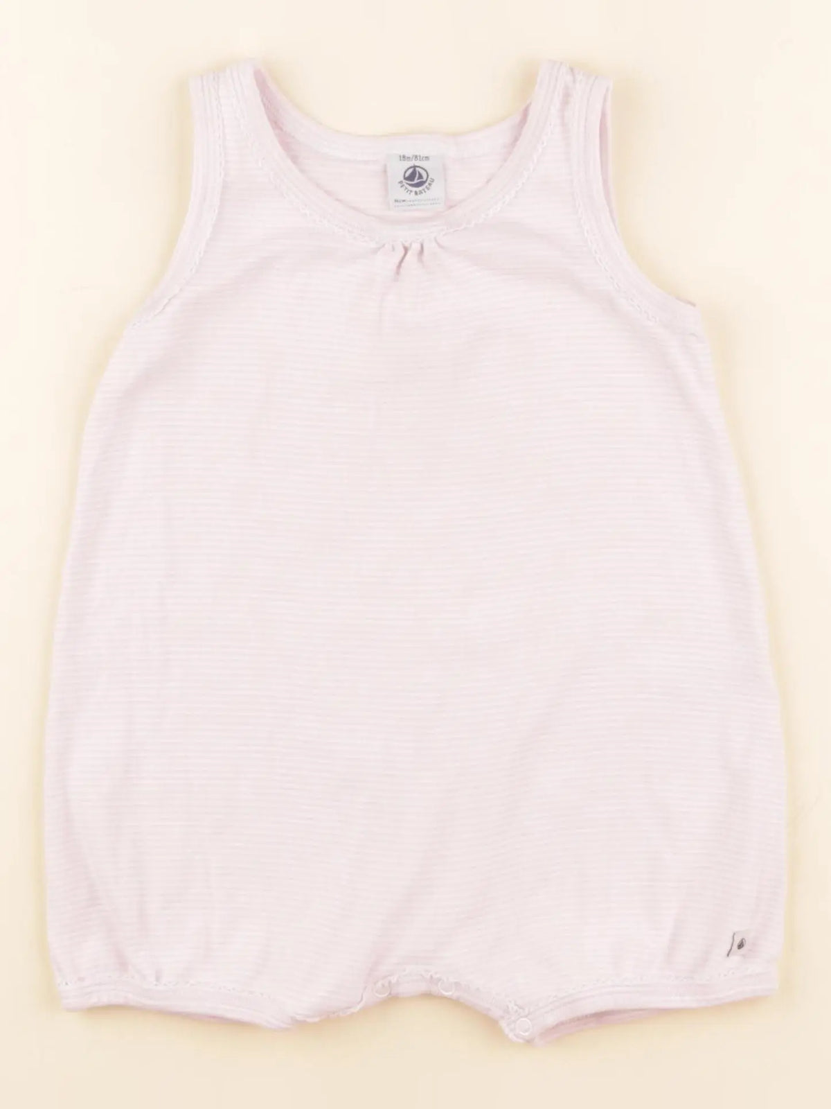 Petit Bateau - pyjama coton rose - 18 mois