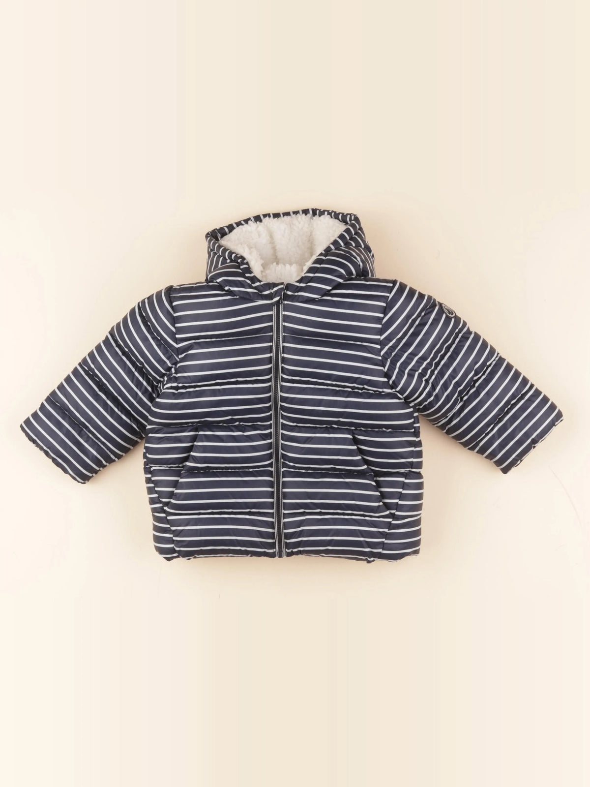 Petit Bateau - doudoune bleu - 18 mois