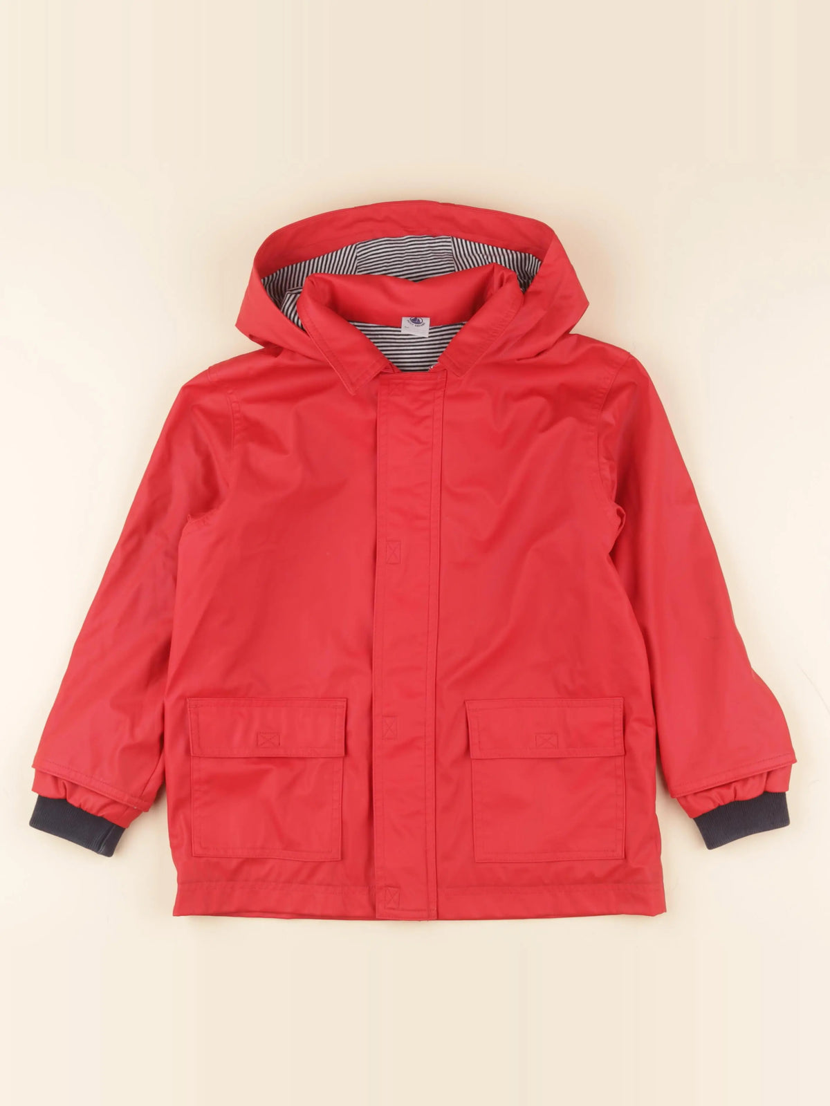 Petit Bateau - imperméable rouge - 6 ans