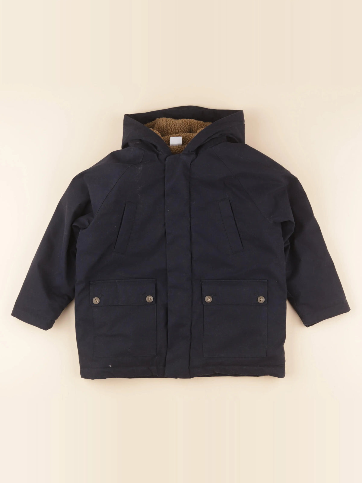 Petit Bateau - parka bleu - 8 ans