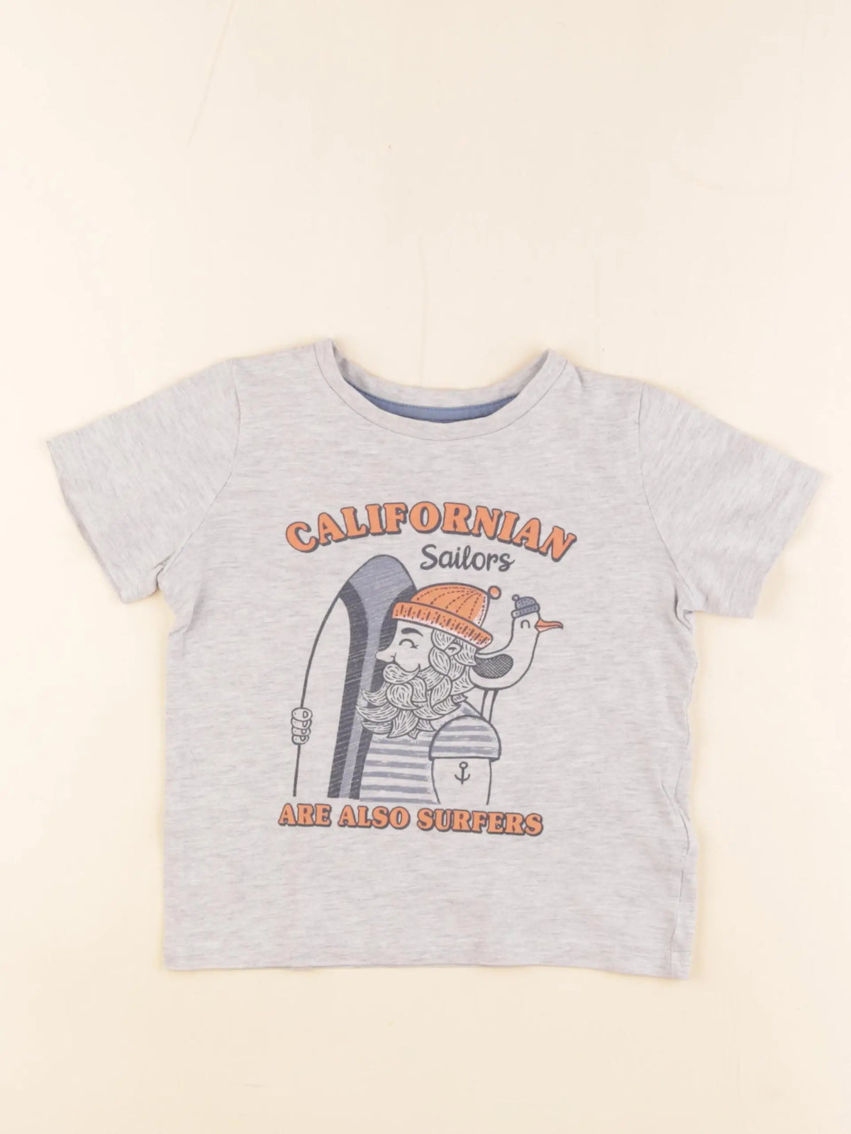 Vertbaudet - tee-shirt gris - 4 ans