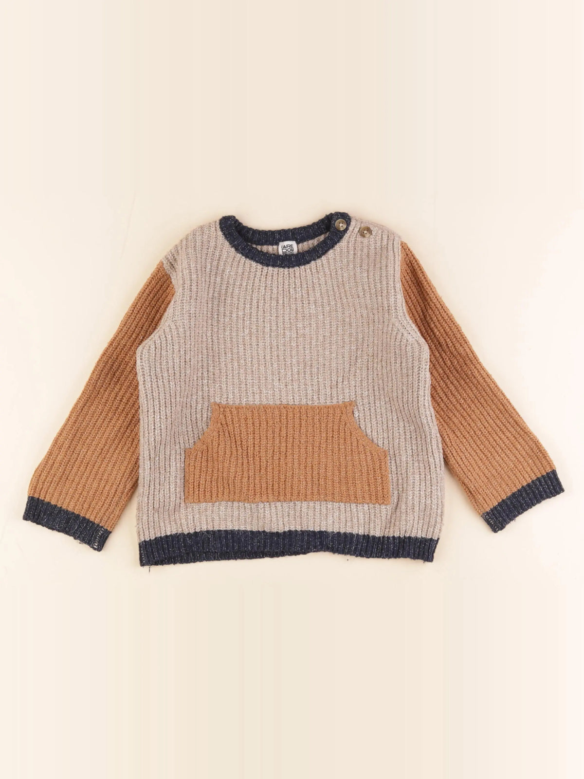 La Redoute - pull beige - 3 ans
