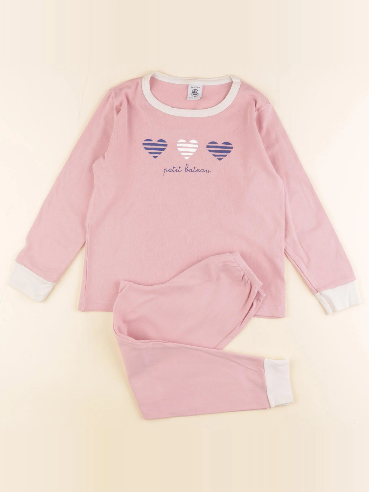 Petit Bateau - pyjama coton rose - 6 ans