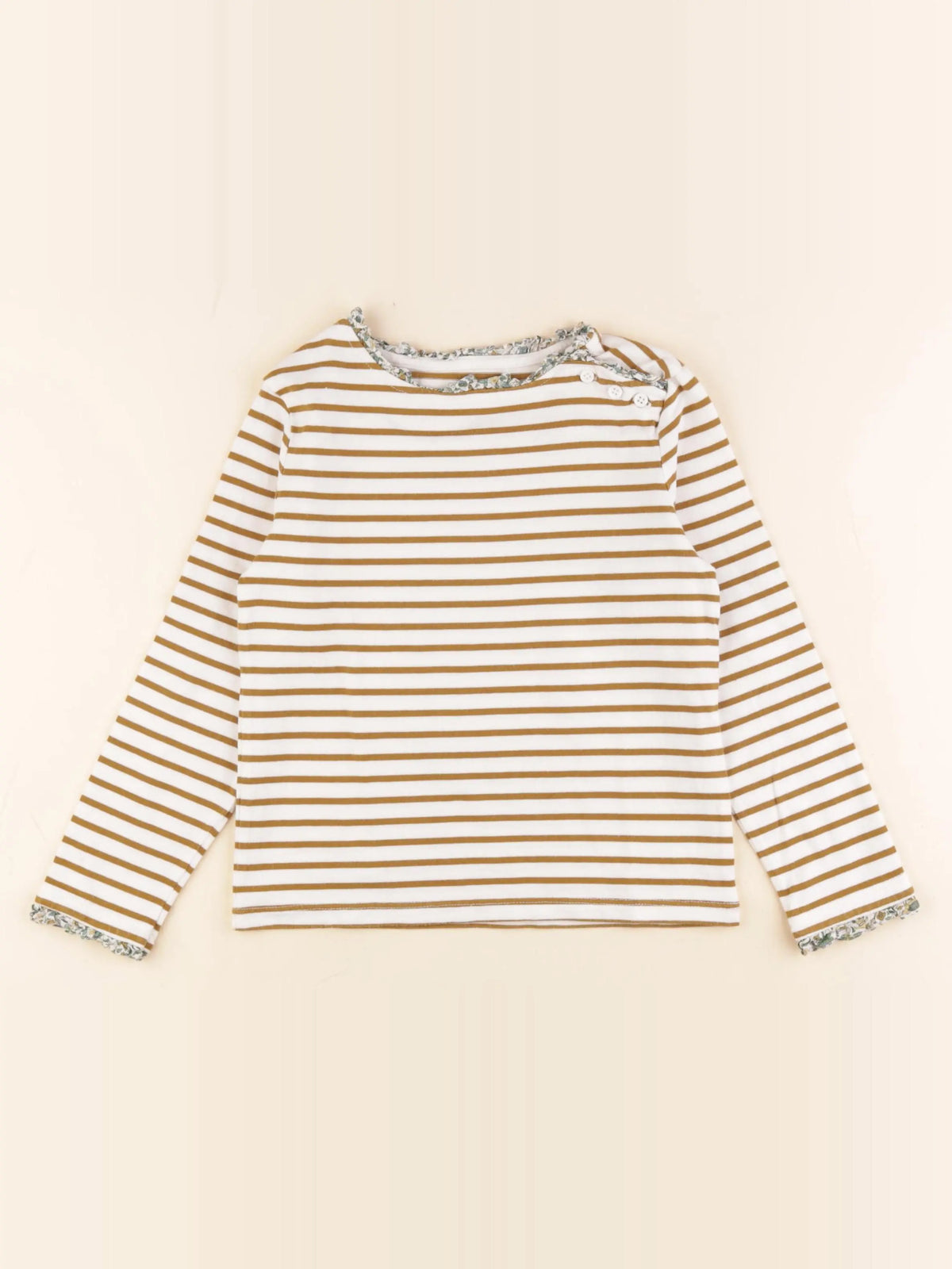 Cyrillus - tee-shirt beige - 6 ans