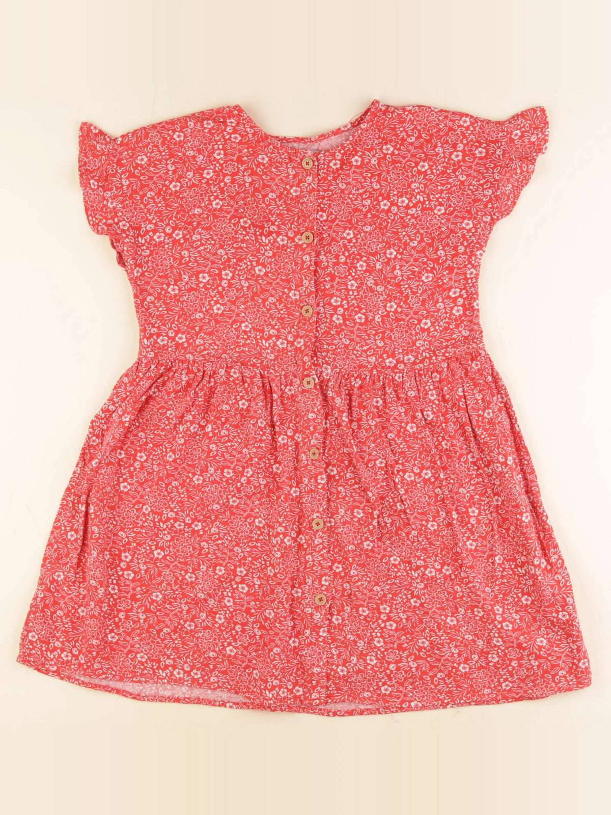 Vertbaudet - robe rouge - 10 ans