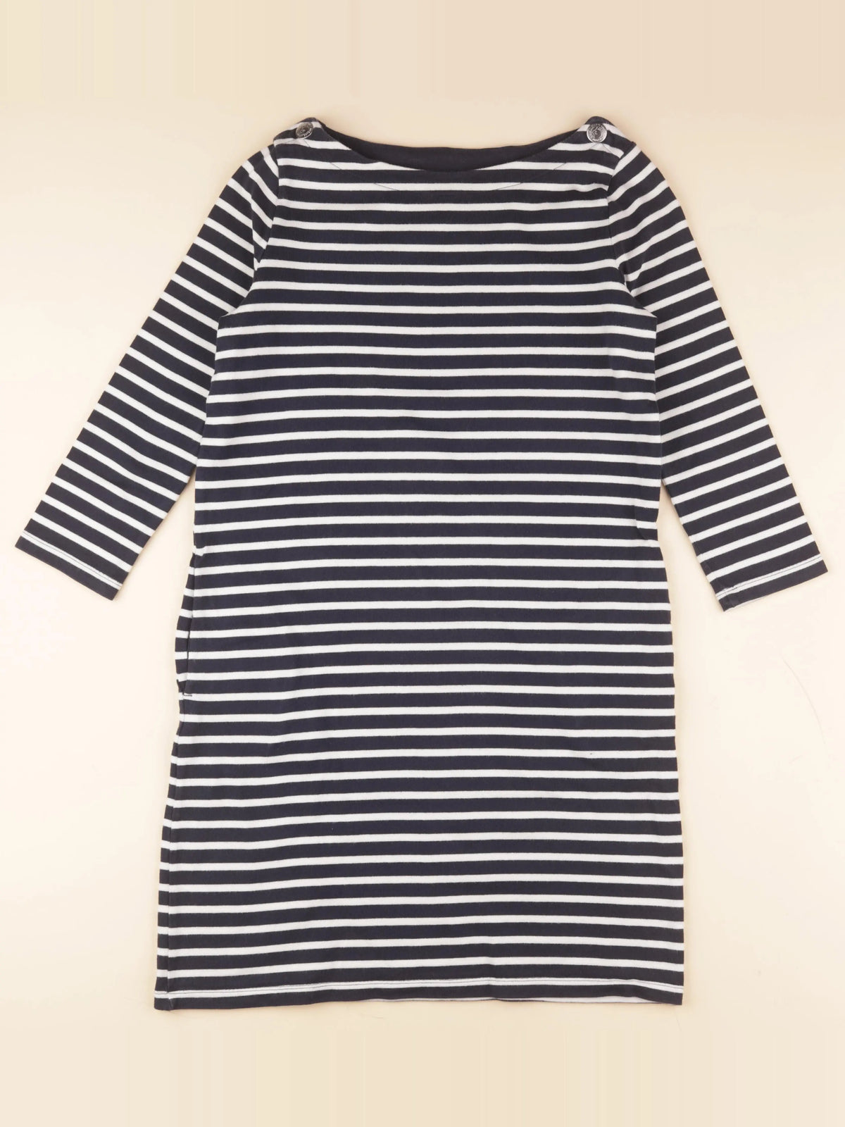 Petit Bateau - robe bleu, blanc - 14 ans