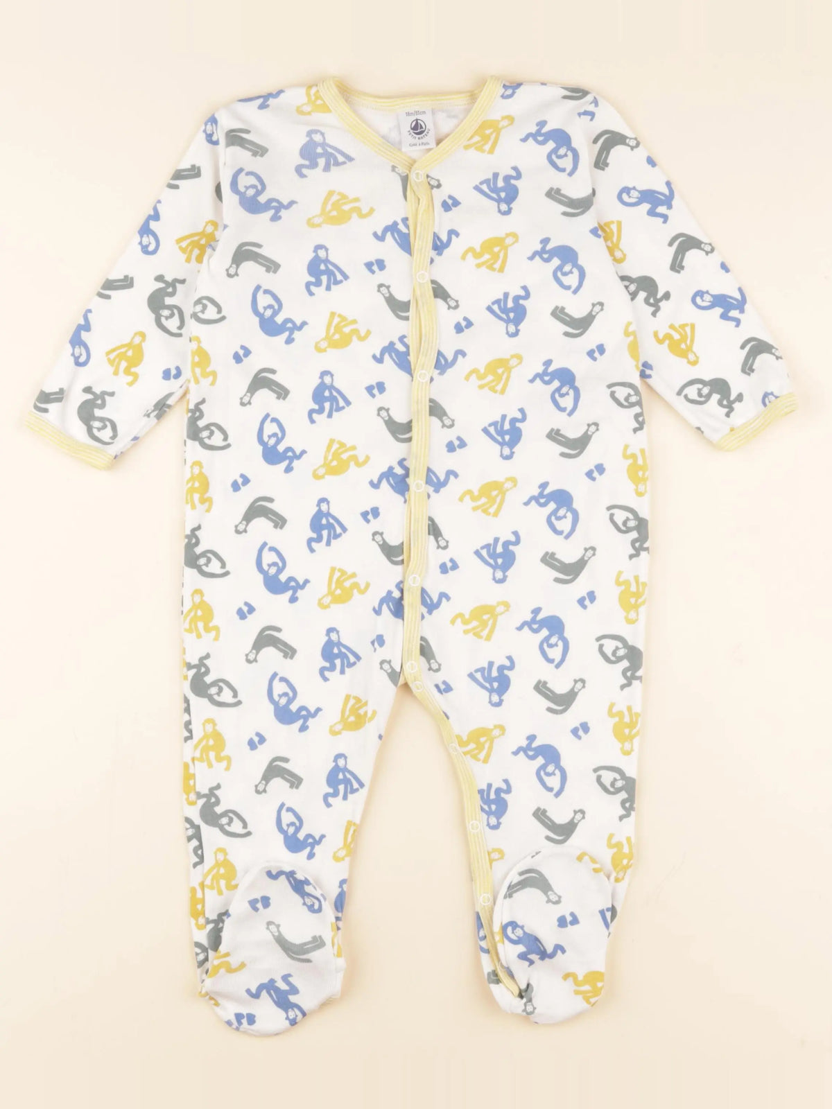 Petit Bateau - pyjama coton multicolore - 18 mois