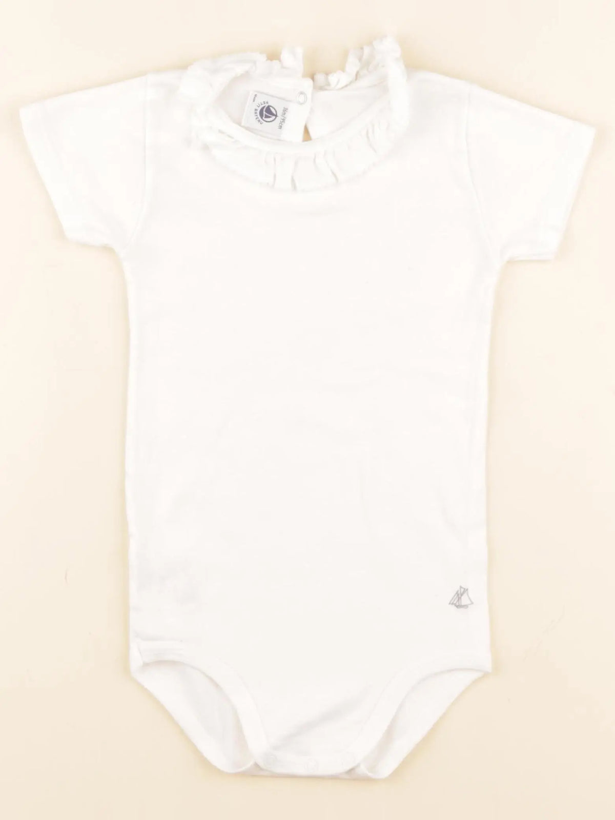 Petit Bateau - body à col blanc - 36 mois