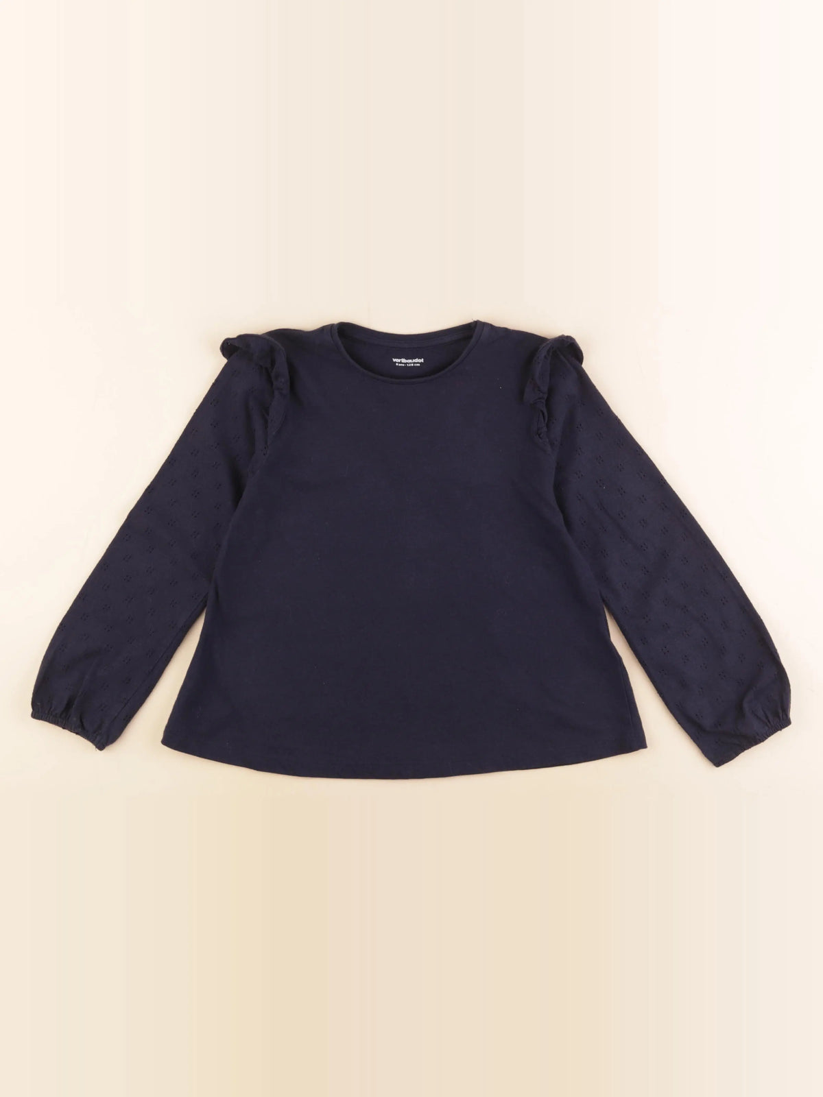 Vertbaudet - tee-shirt bleu - 8 ans