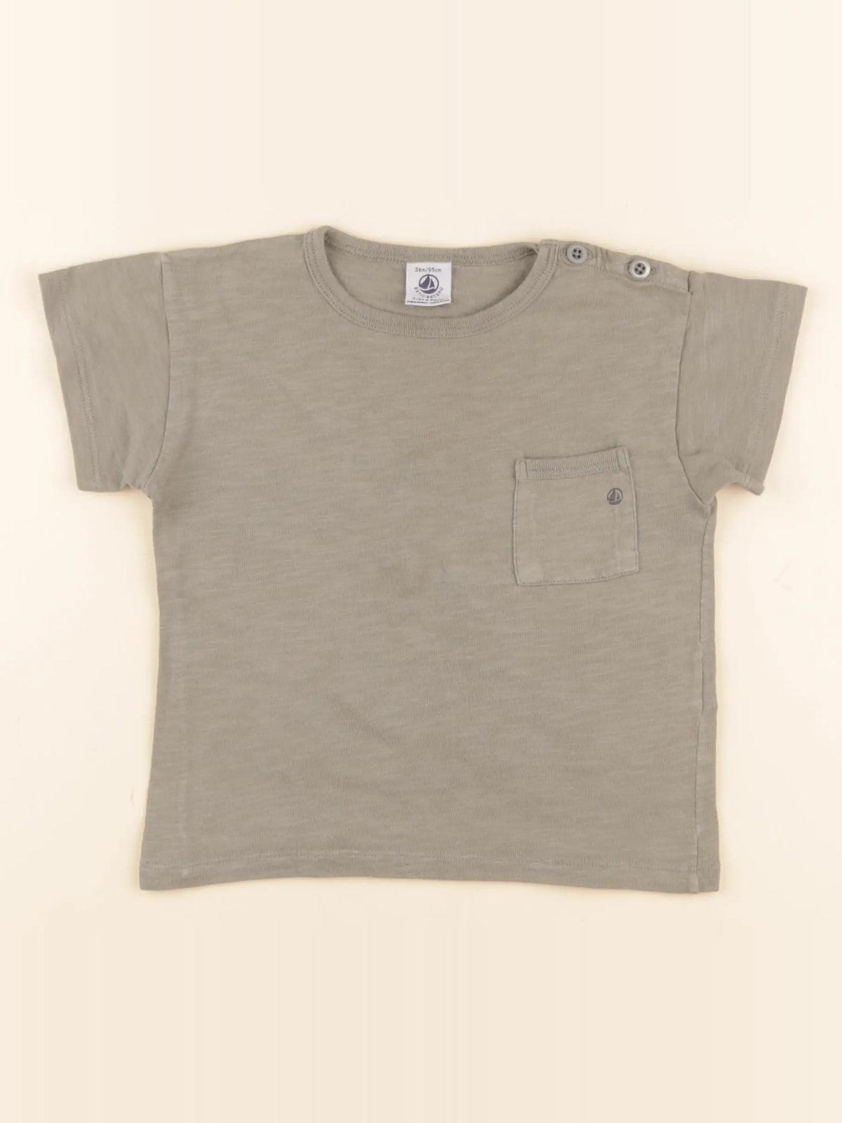 Petit Bateau - tee-shirt vert - 36 mois