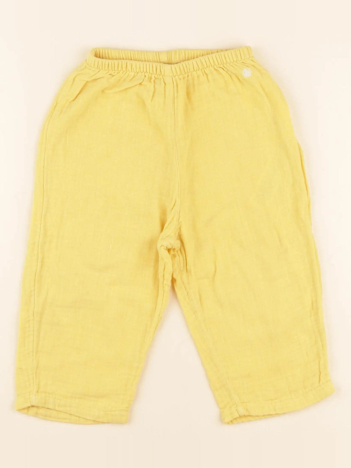 Petit Bateau - pantalon jaune - 18 mois