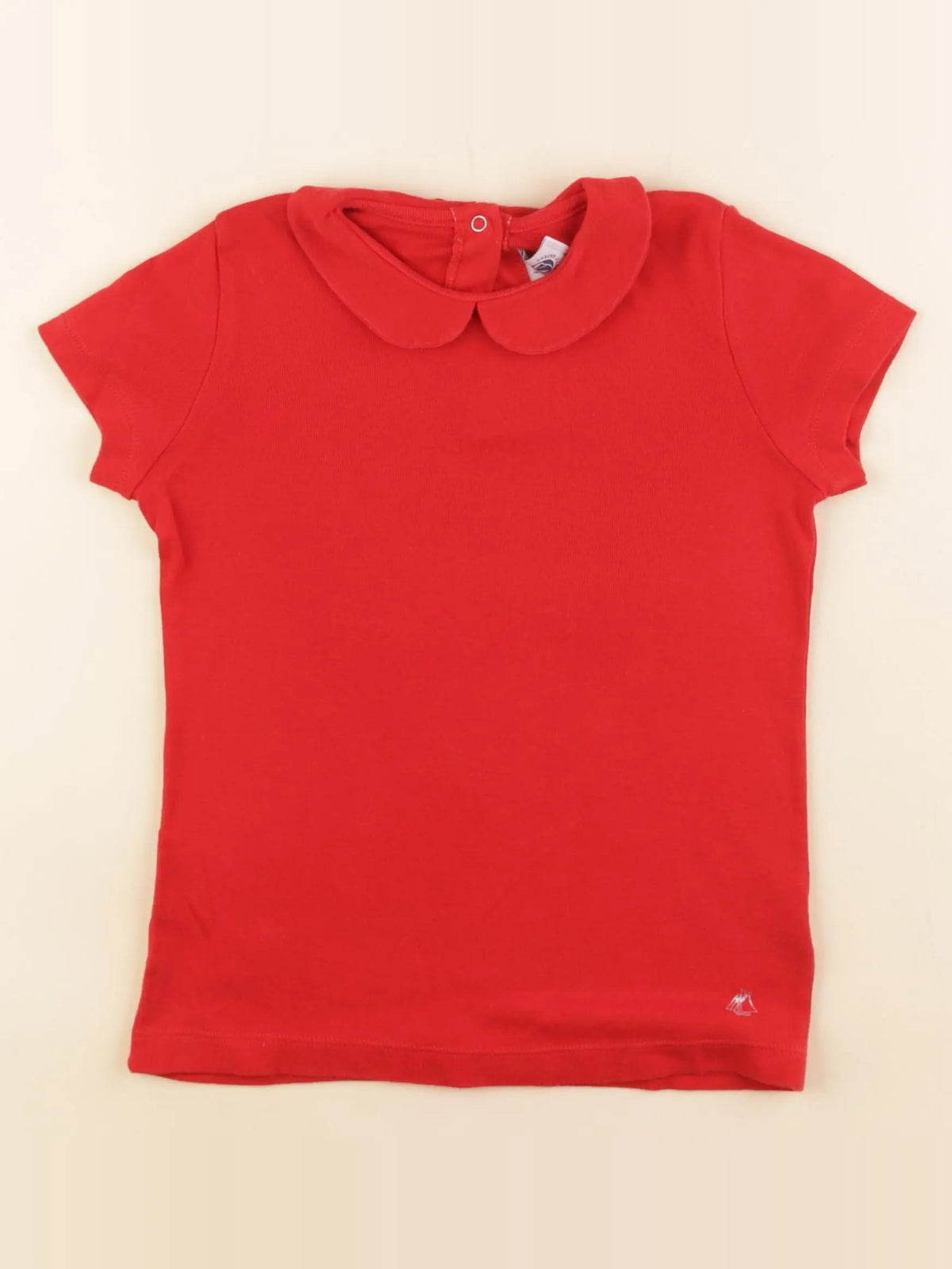 Petit Bateau - tee-shirt rouge - 6 ans