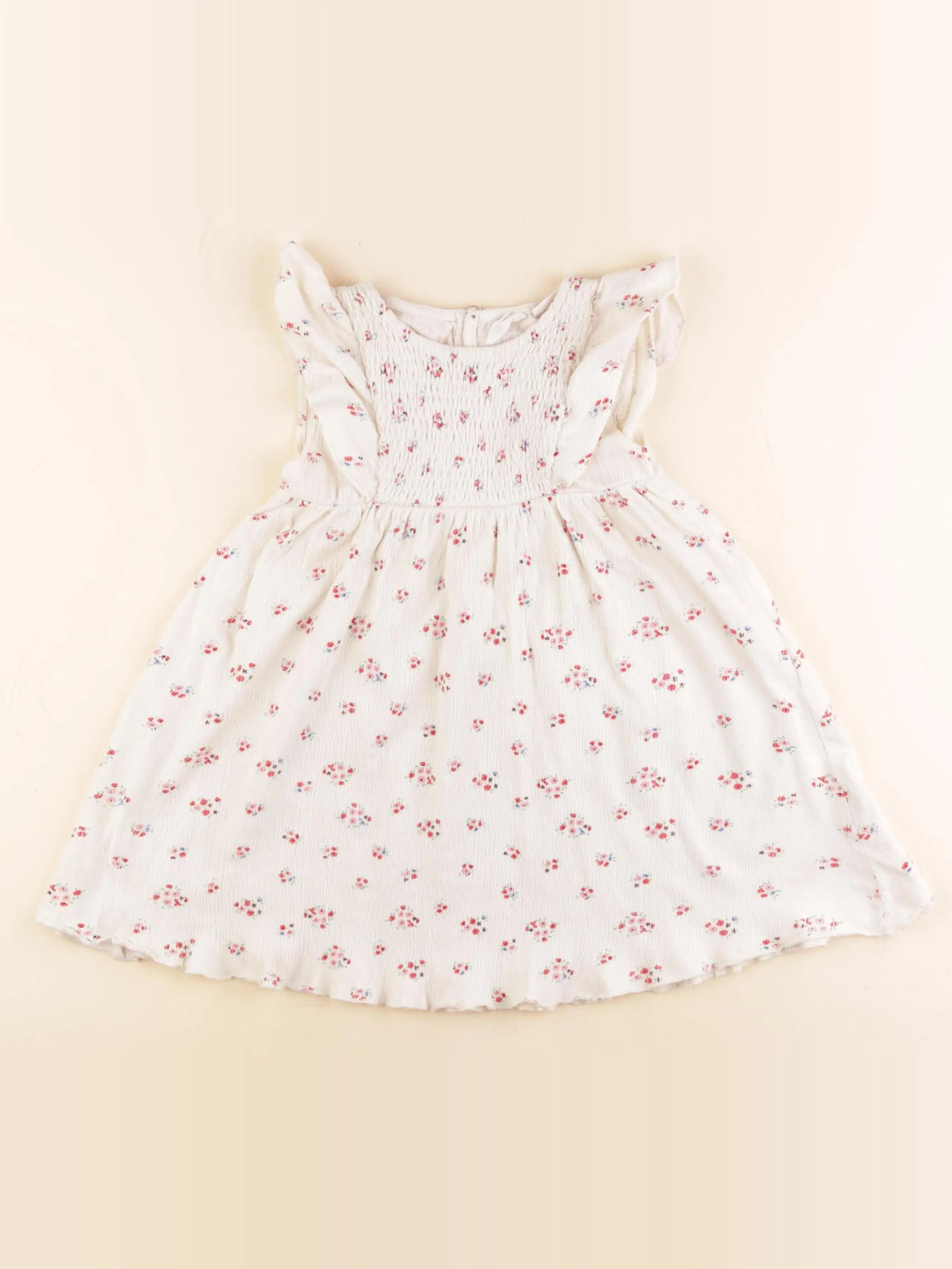 Zara - robe beige, rose - 4/5 ans