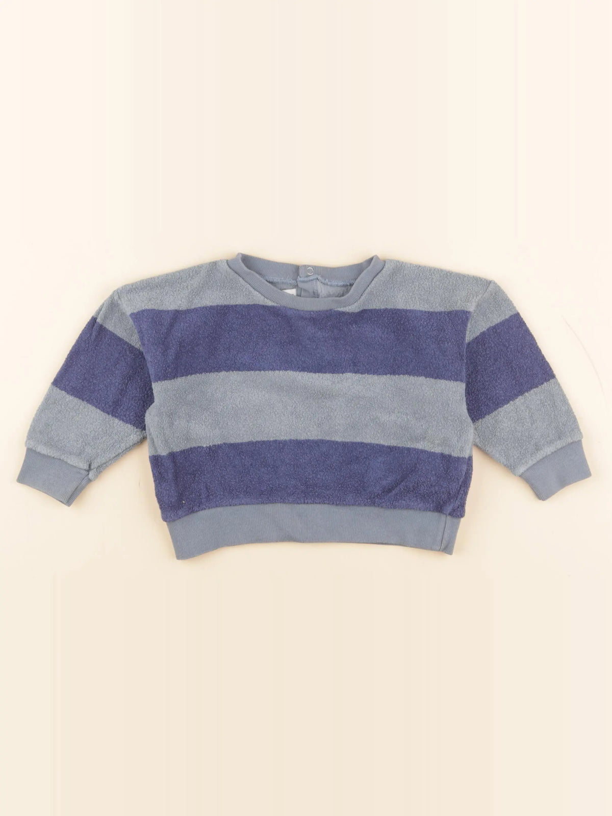 Petit Bateau - sweat bleu - 18 mois