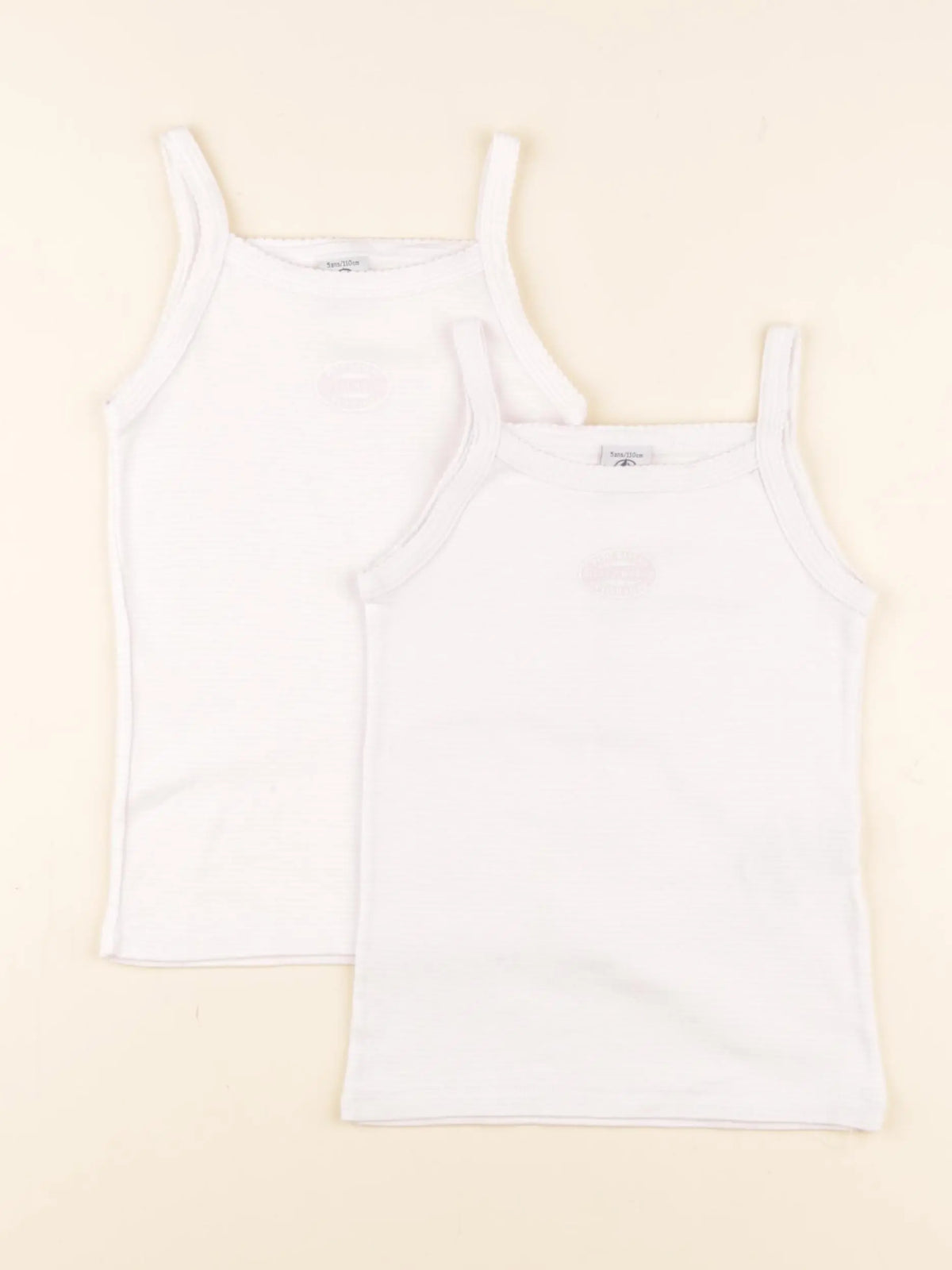 Petit Bateau - lot de 2 maillots de corps rose - 5 ans