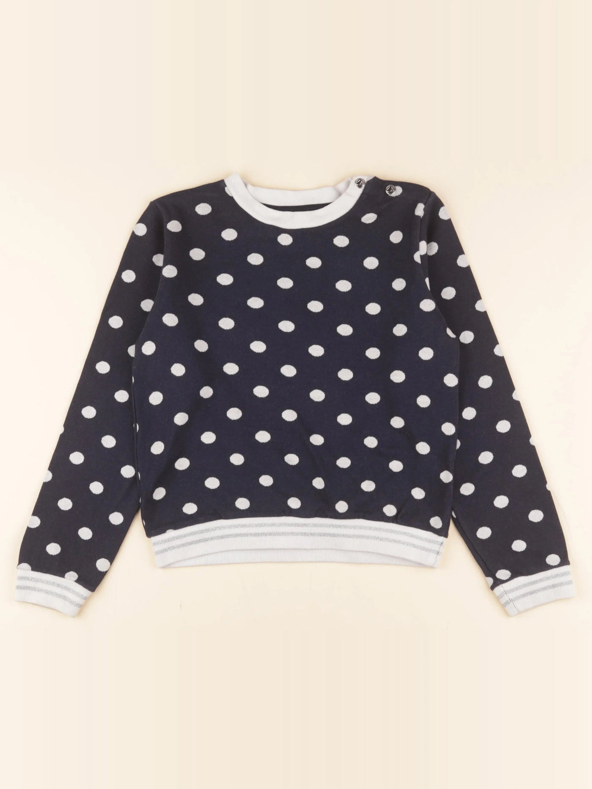 Petit Bateau - sweat bleu - 10 ans