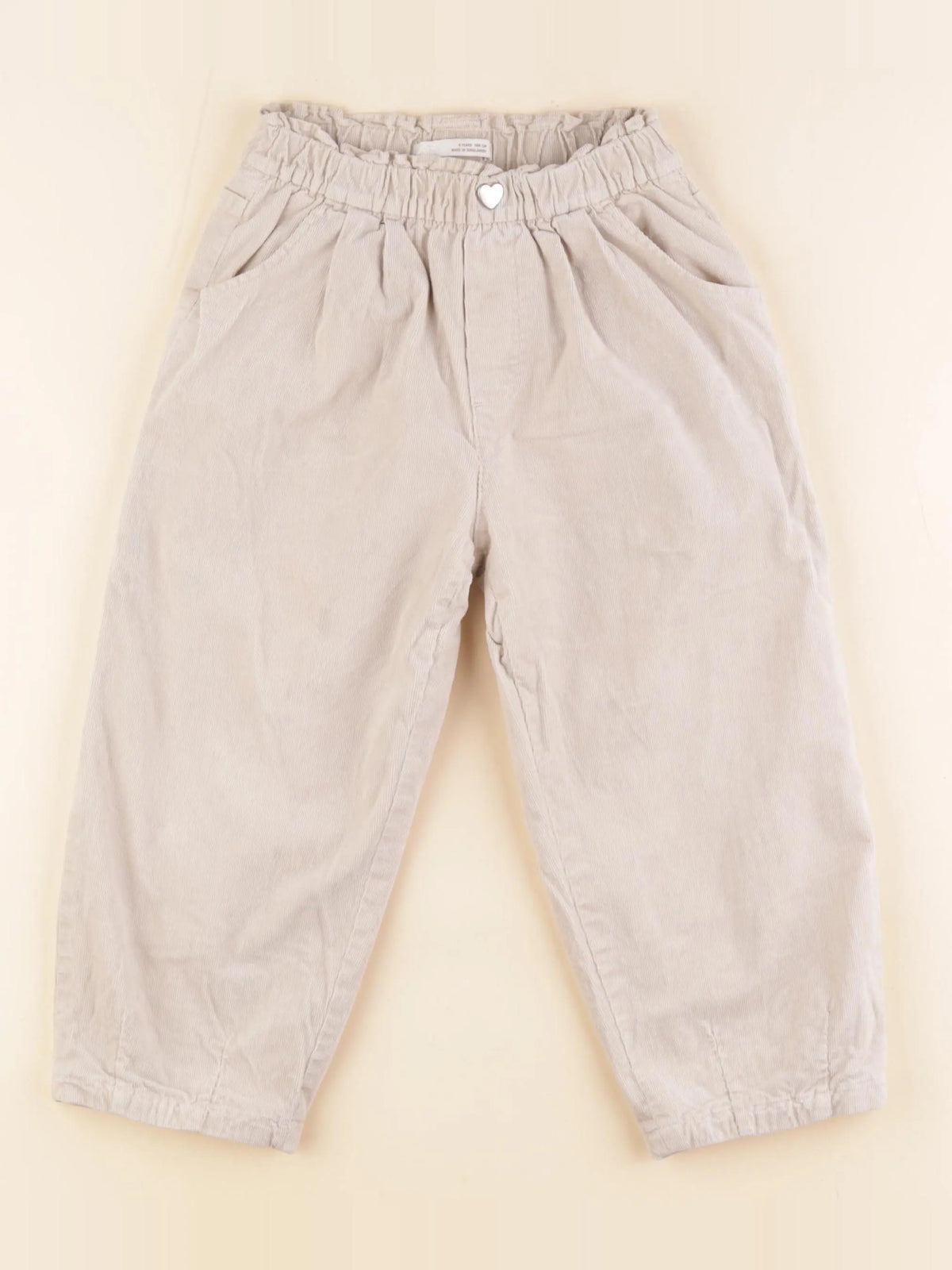 Zara - pantalon doublé beige - 4 ans