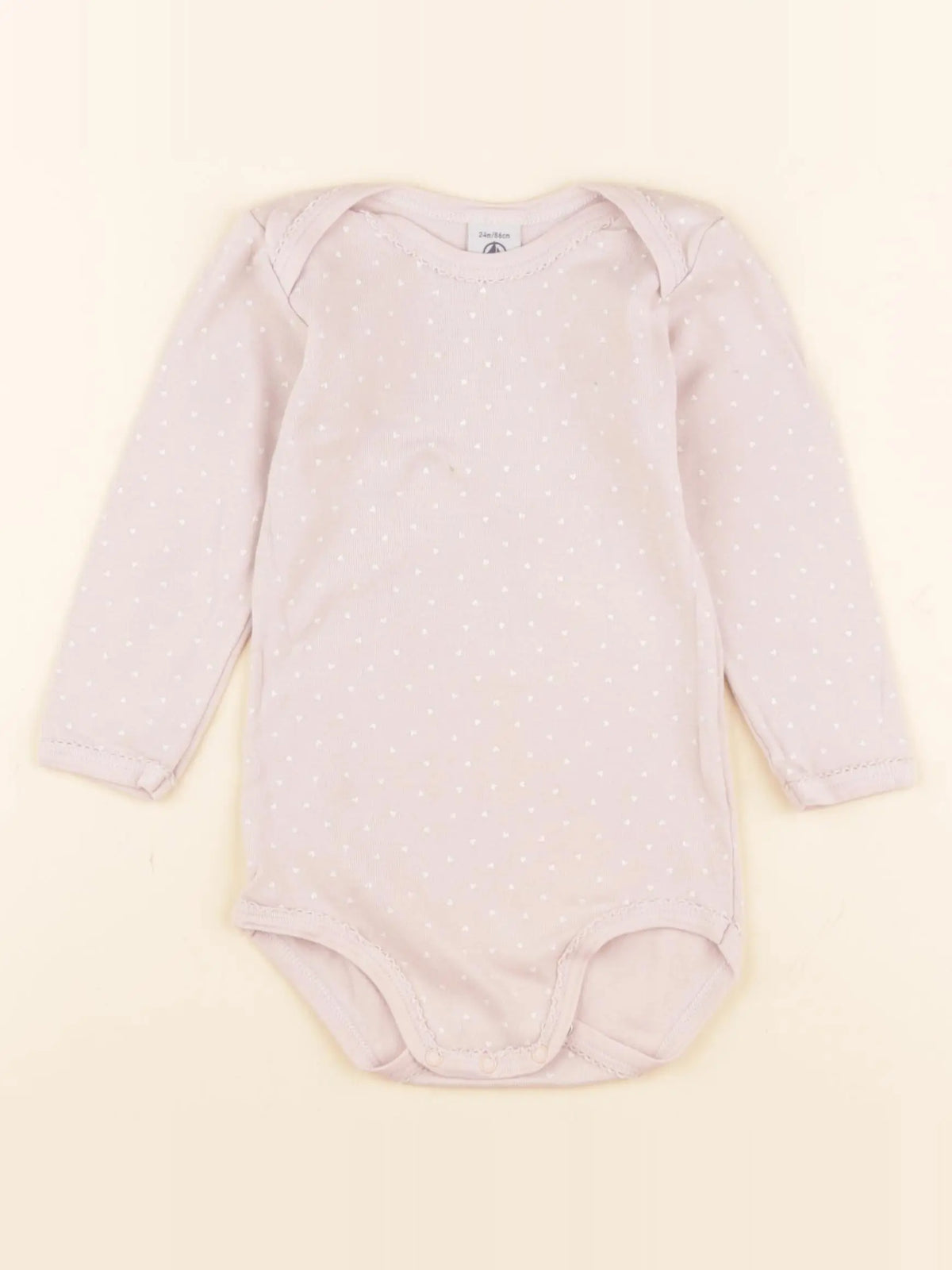 Petit Bateau - body rose - 24 mois