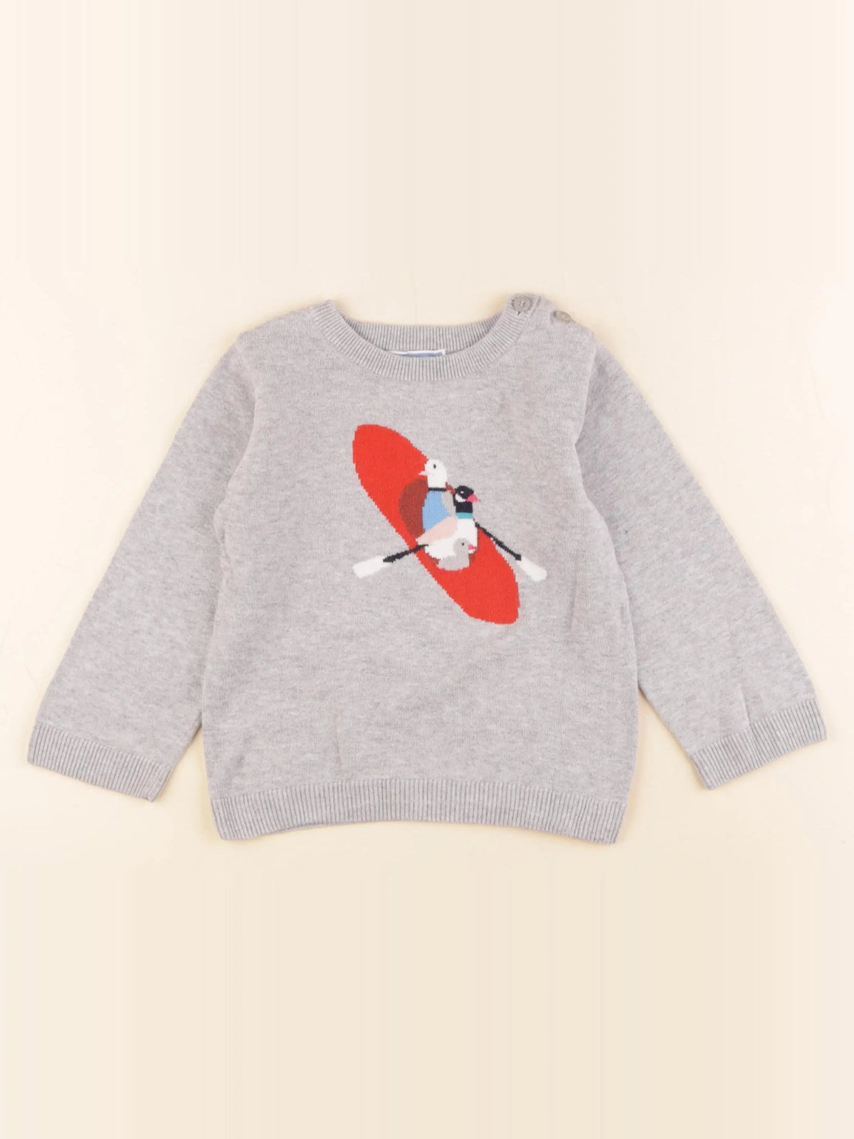 Jacadi - pull gris - 36 mois