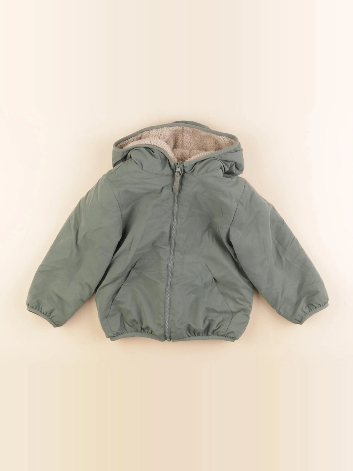 Tape à l'oeil - veste doublé vert - 18 mois