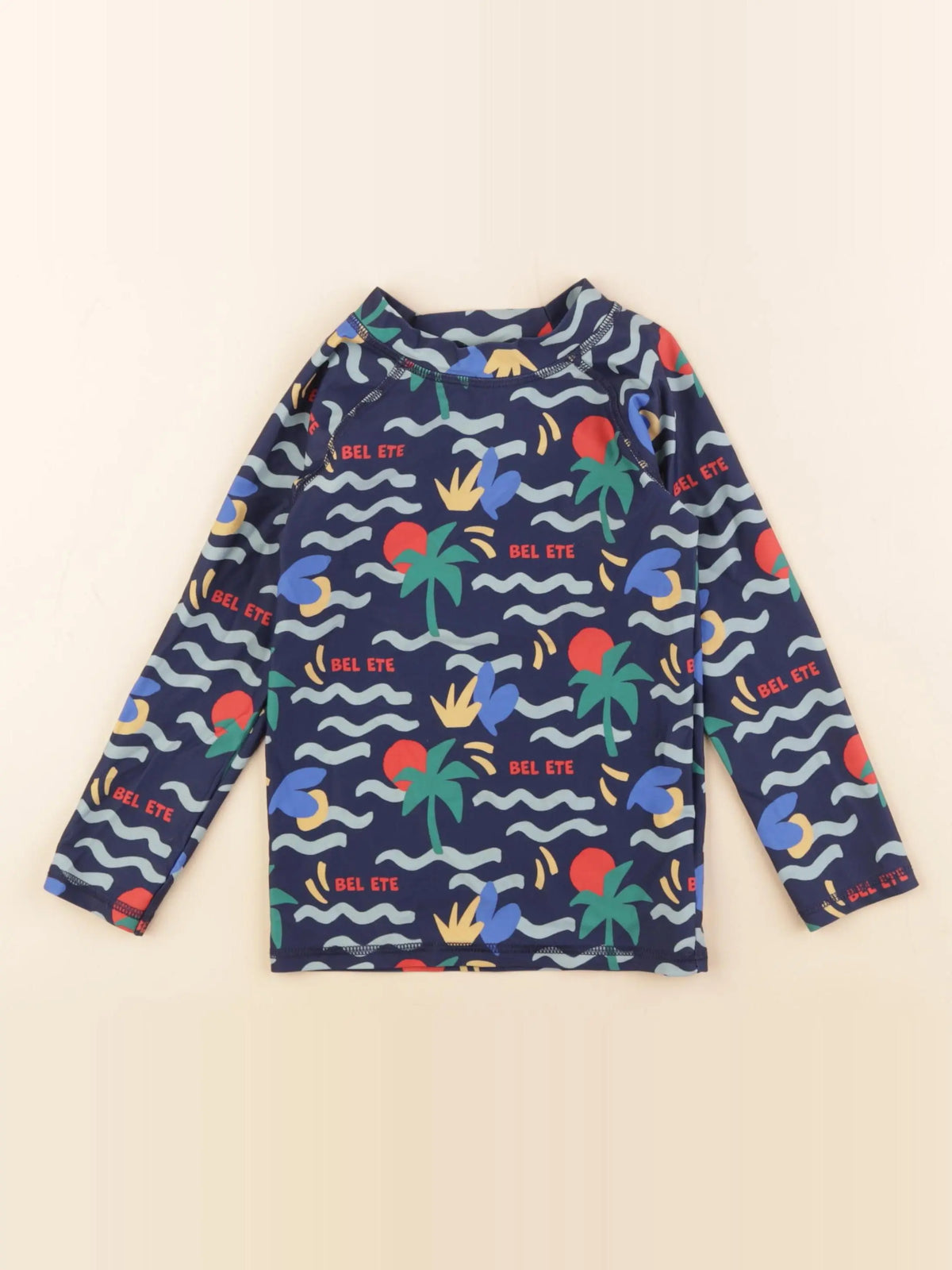 Petit Bateau - tee-shirt de bain bleu - 4 ans