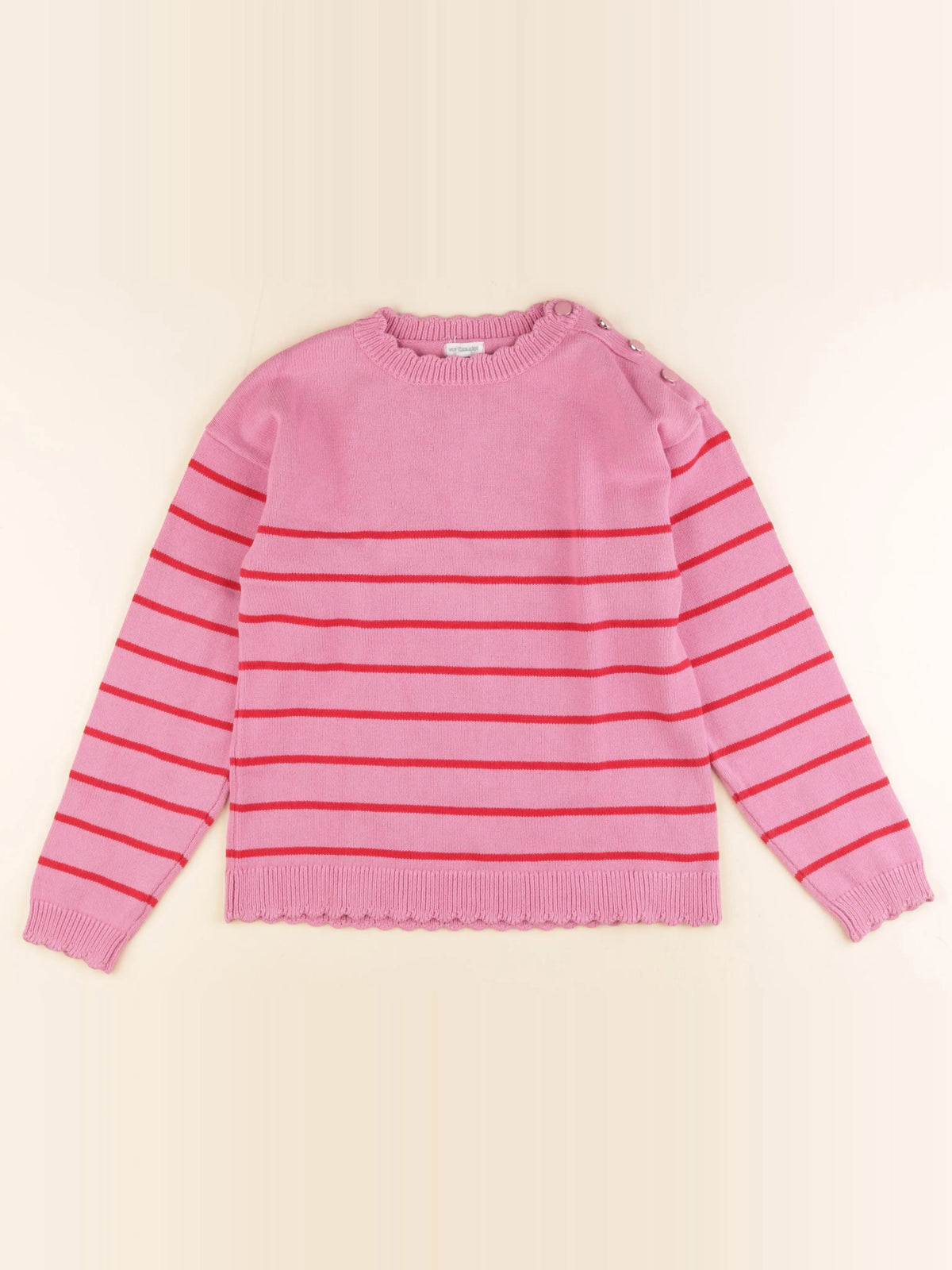Vertbaudet - pull rose - 12 ans
