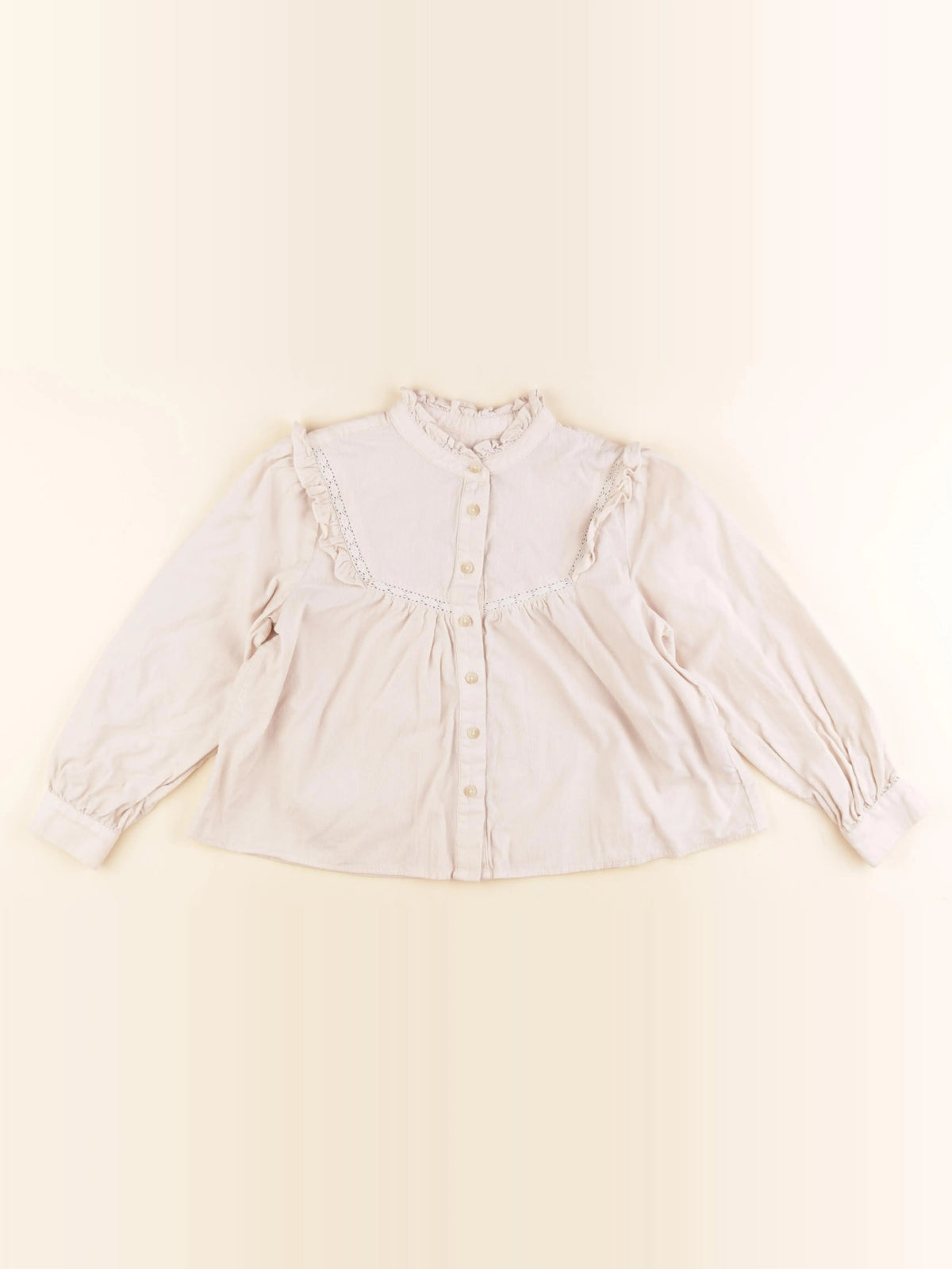 Monoprix - blouse beige - 8 ans
