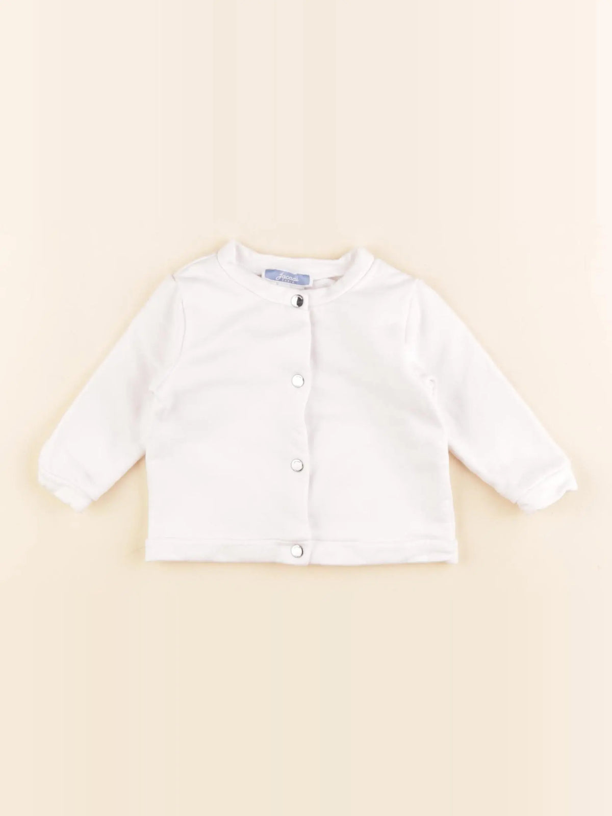 Jacadi - sweat blanc - 6 mois