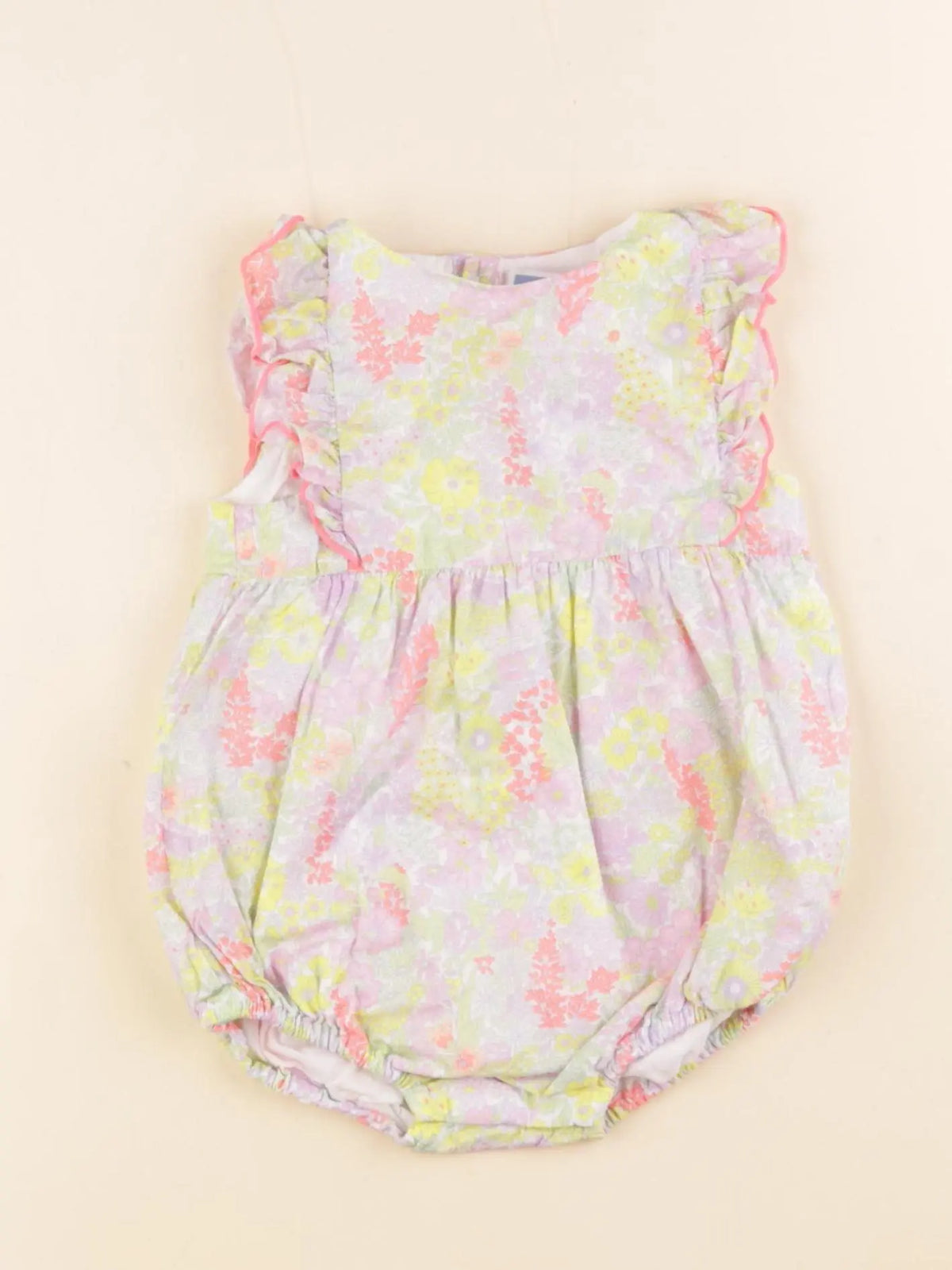 Jacadi - combinaison liberty multicolore - 12 mois