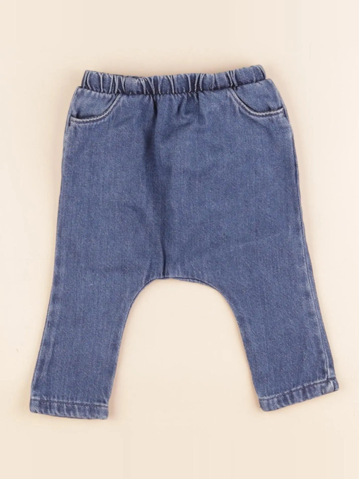 Vertbaudet - sarouel bleu - 1 mois