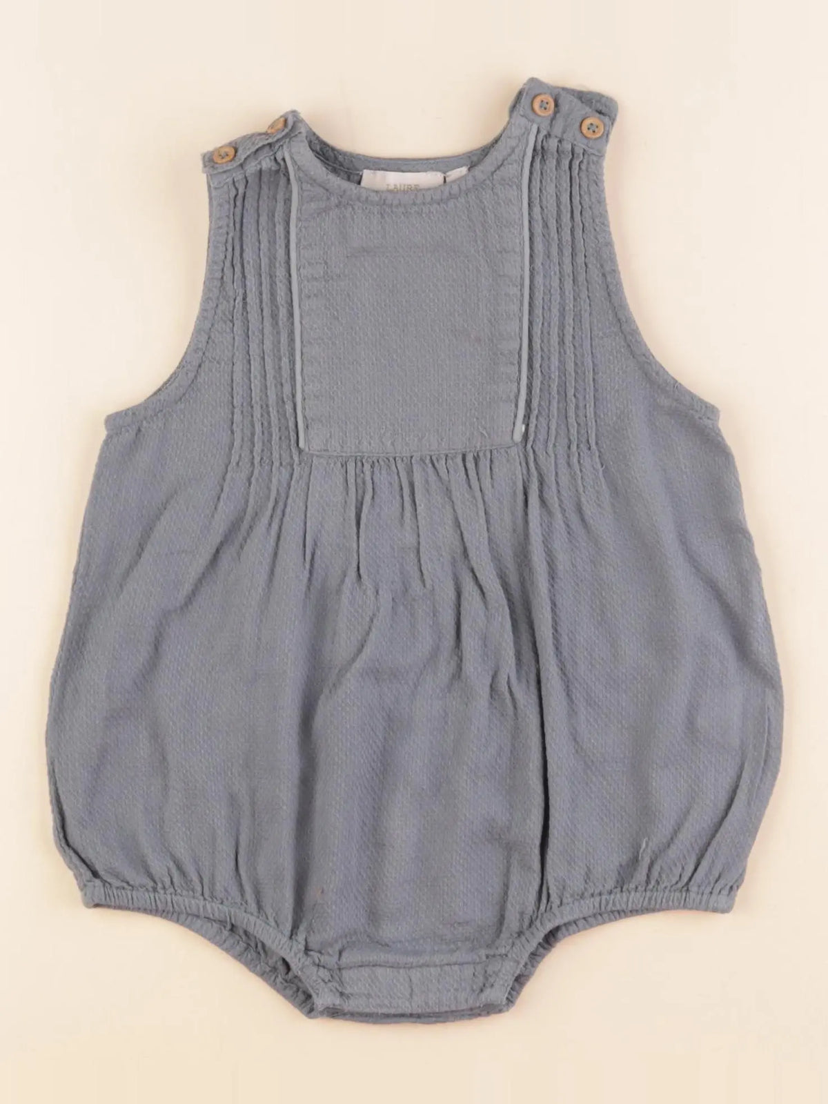 Monoprix - combinaison bleu - 12/18 mois