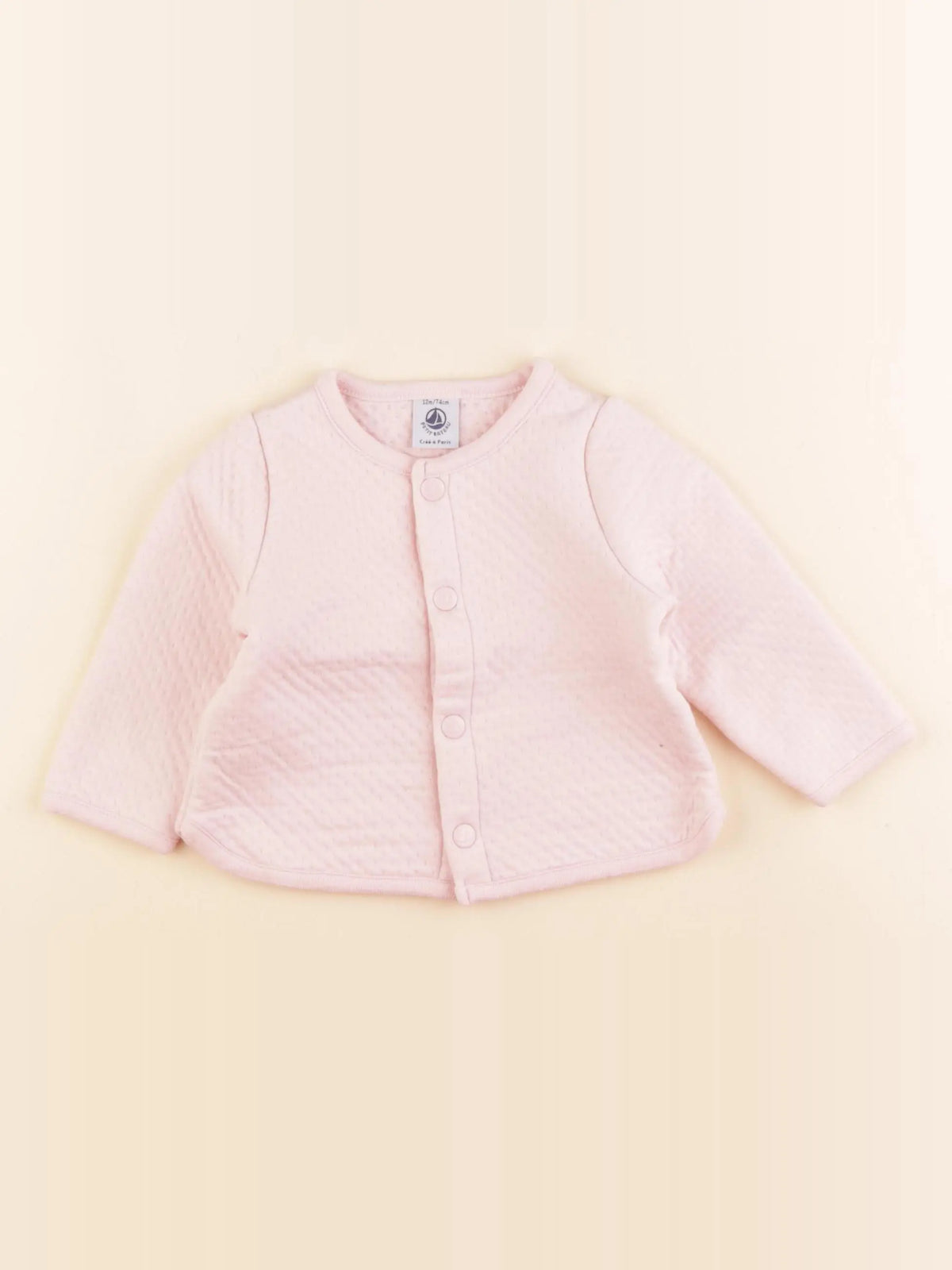 Petit Bateau - sweat rose - 12 mois